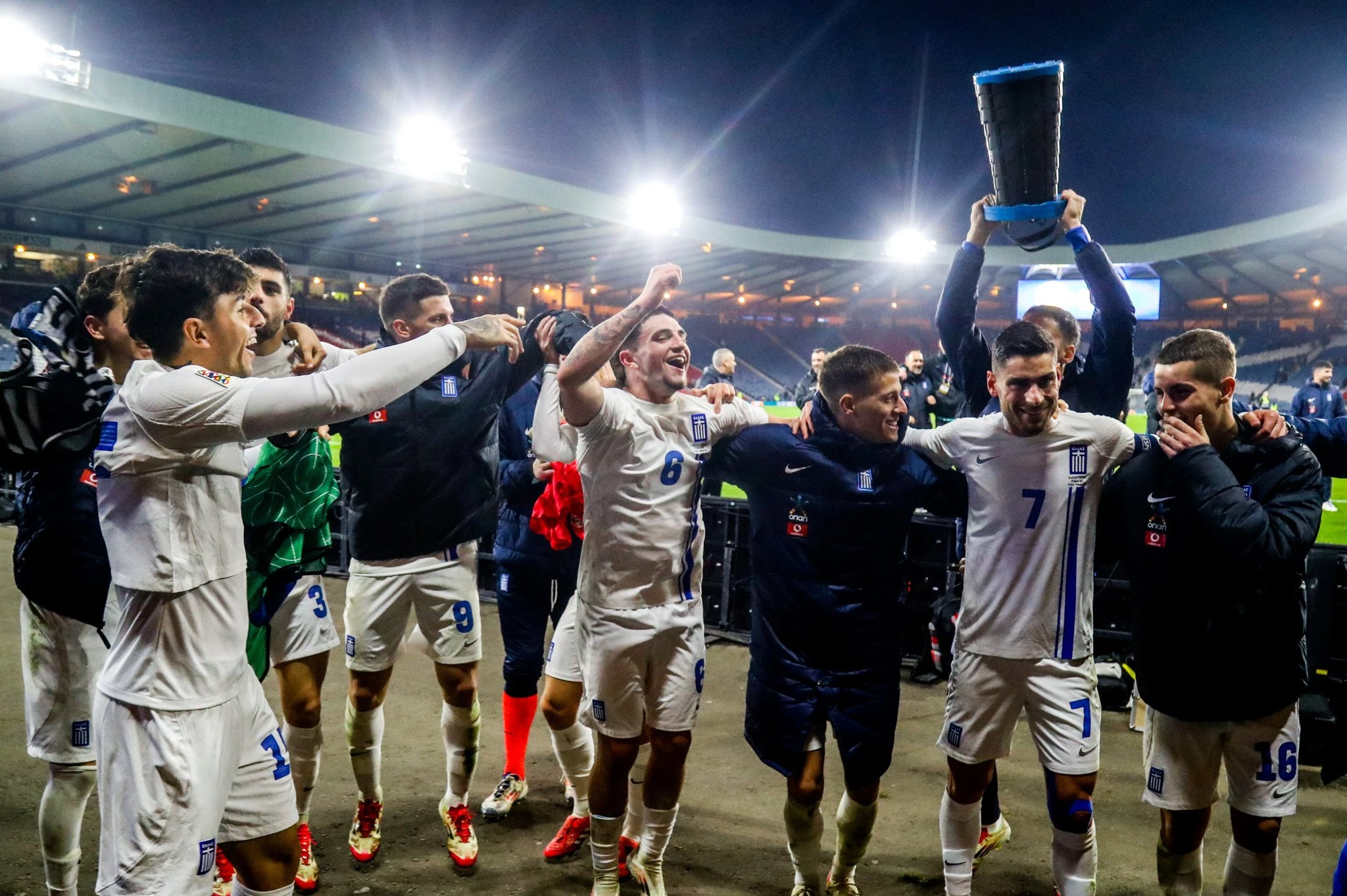 Εθνική Ελλάδας πανηγυρισμοί στην Σκωτία / Πηγή: Eurokinissi