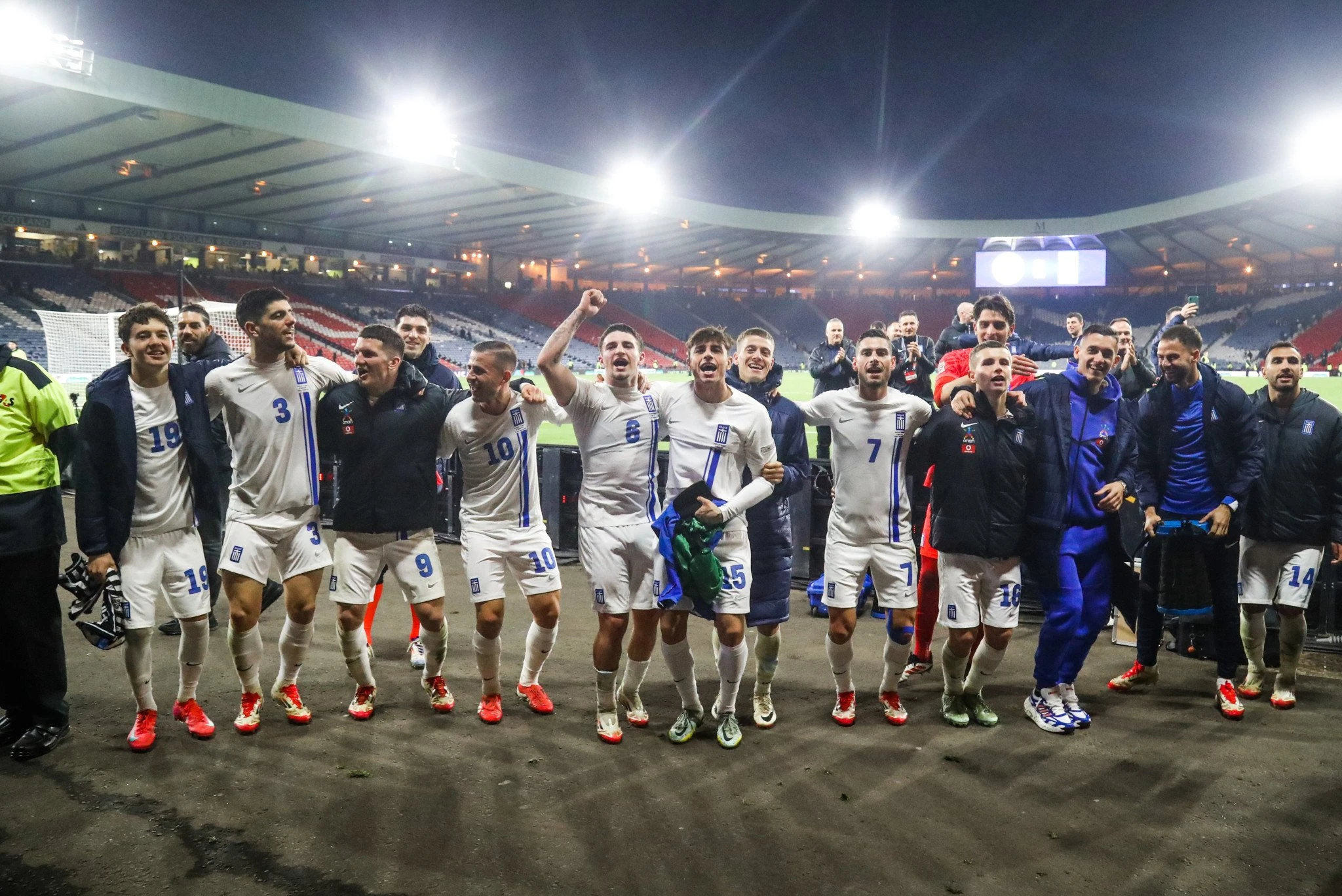 Εθνική Ελλάδας πανηγυρισμοί στην Σκωτία / Πηγή: Eurokinissi