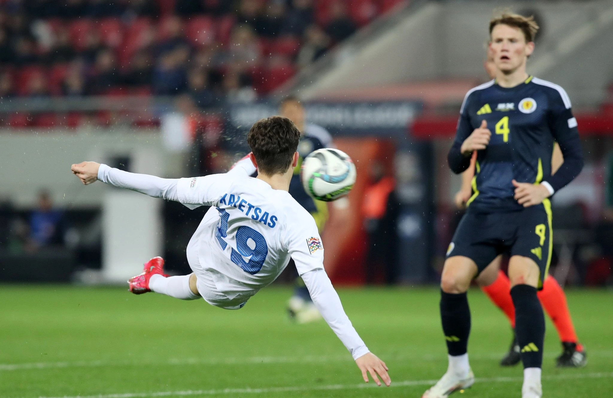 Το γυριστό του Καρέτσα κόντρα στην Σκωτία/Πηγή: Intime