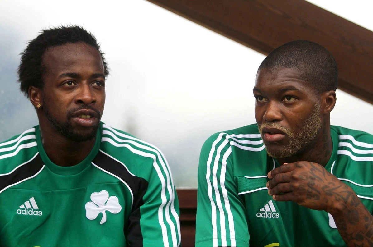 Οι Γκοβού και Σισέ σε προπόνηση του Παναθηναϊκού / Πηγή: Eurokinissi