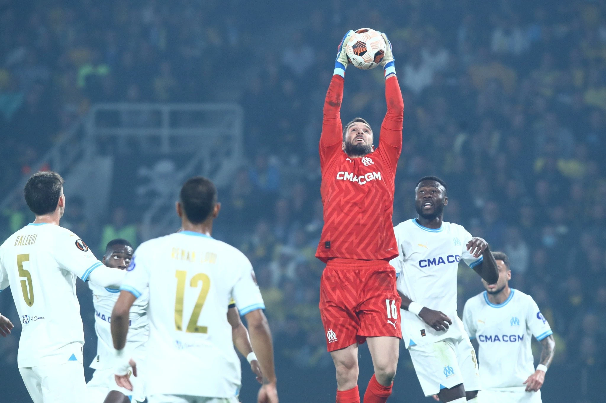 Ο Πάου Λόπεθ σε στιγμιότυπο από το παιχνίδι της ΑΕΚ με την Μαρσέιγ / Πηγή: Eurokinissi