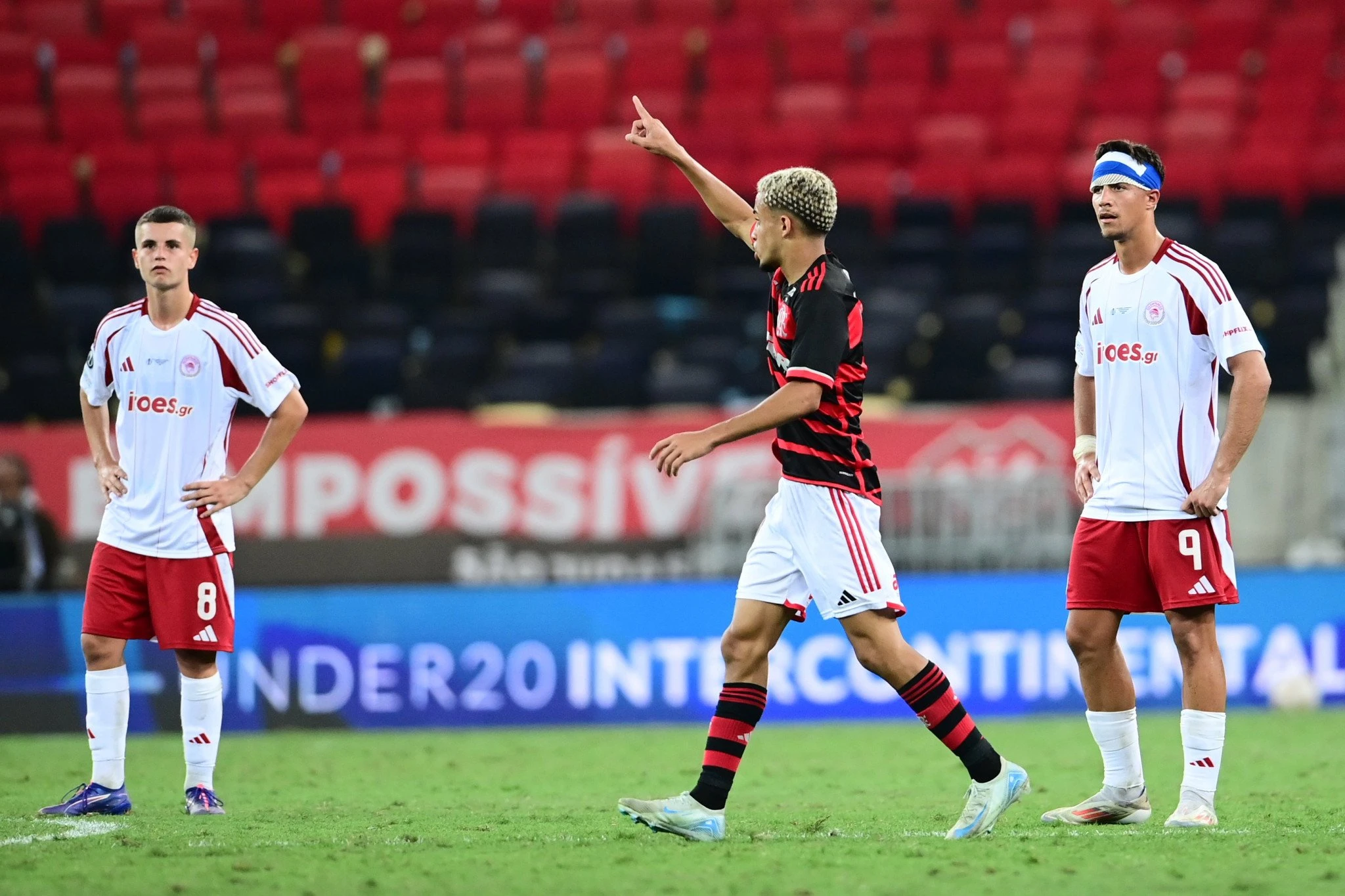 Ο Ματέους Γκονσάλβες στο παιχνίδι με τον Ολυμπιακό / Πηγή: Eurokinissi