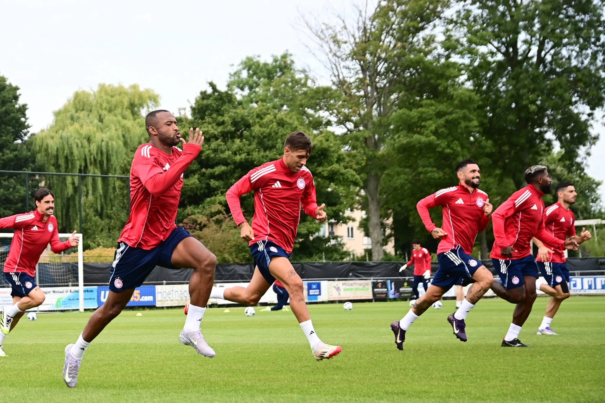 Οι ποδοσφαιριστές του Ολυμπιακού στην προετοιμασία στην Ολλανδία / Πηγή: Eurokinissi