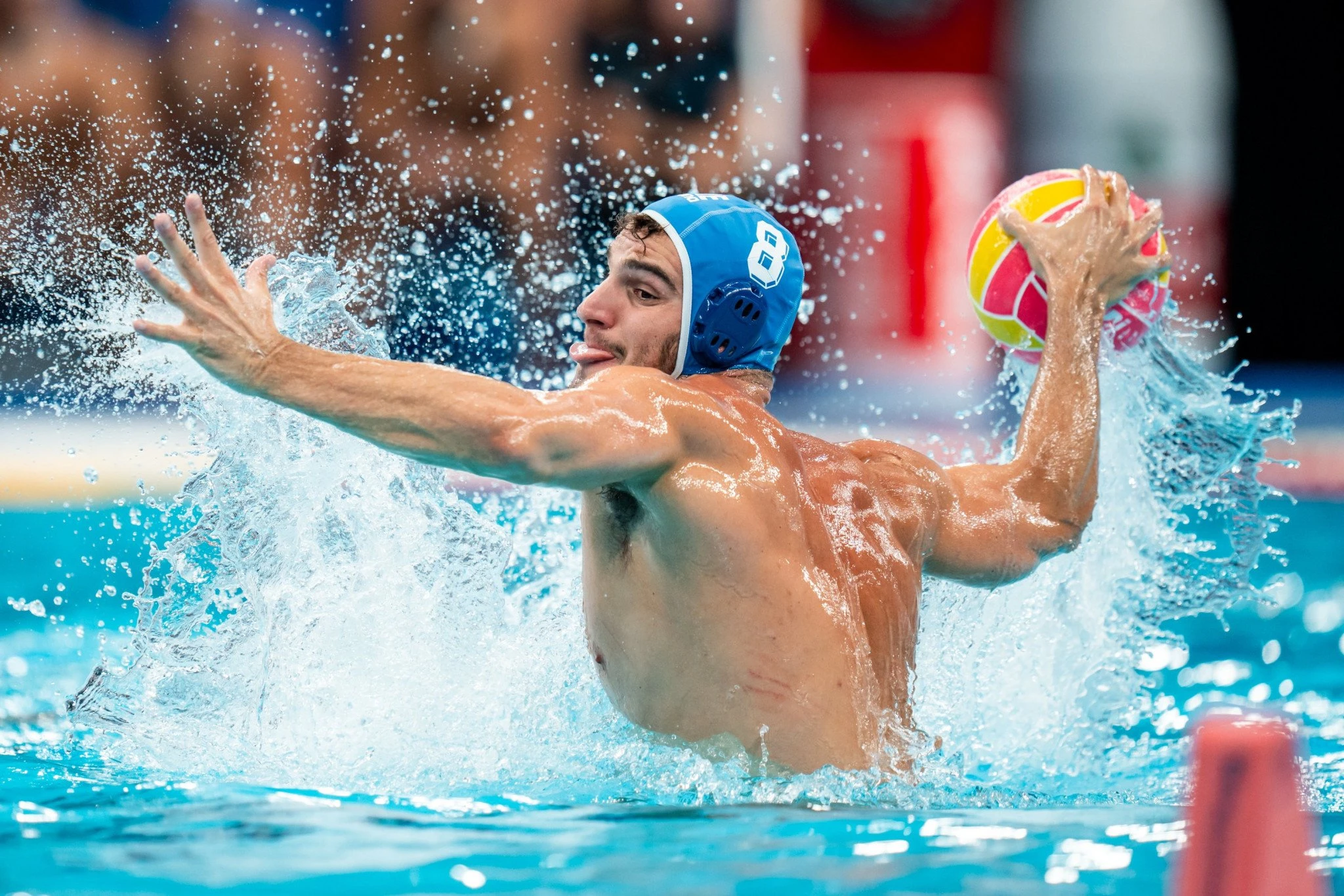 Ο Καλογερόπουλος στον προημιτελικό του Παγκοσμίου της Σιγκαπούρης/ Πηγή: Eurokinissi