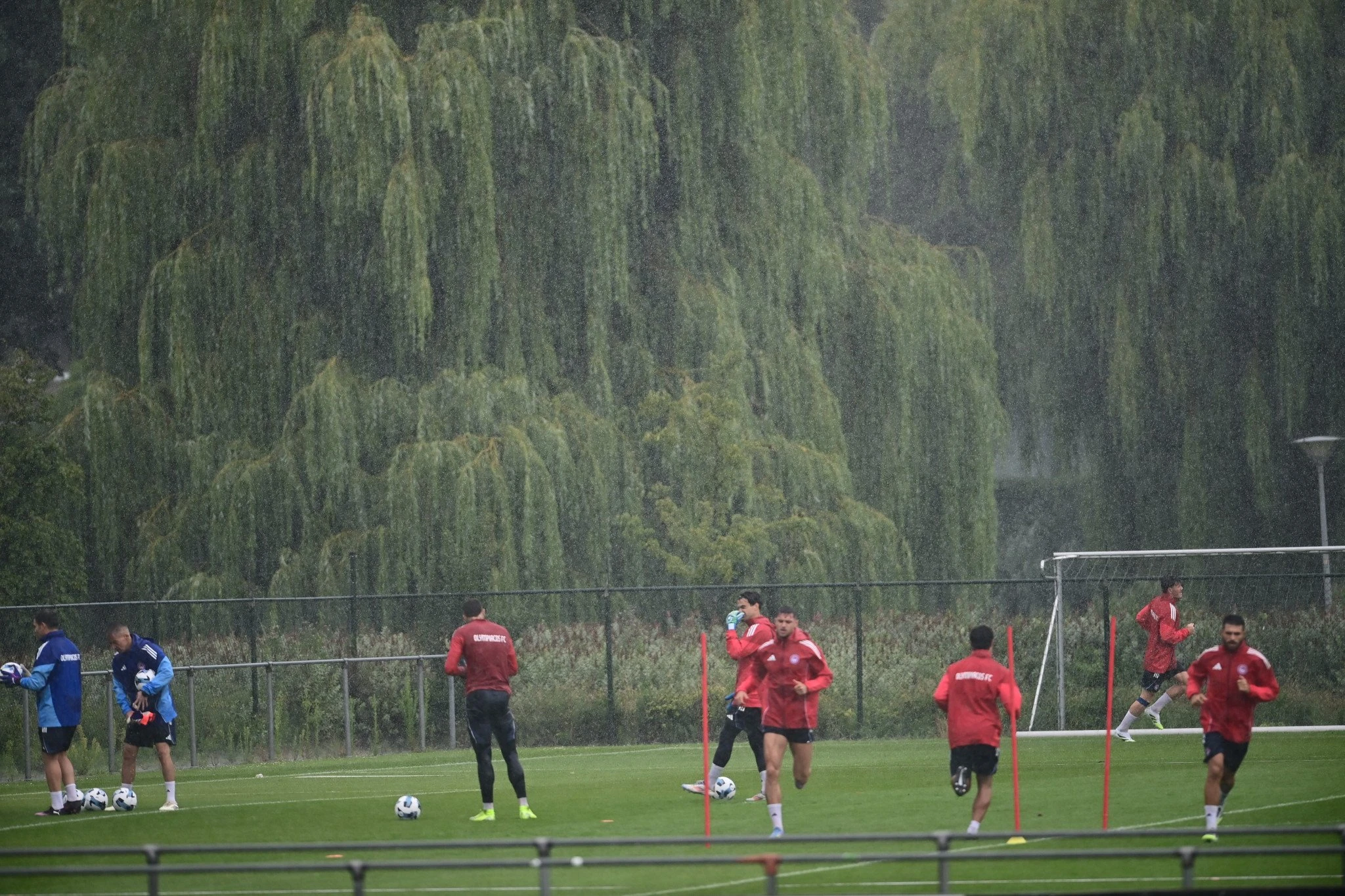 Η απογευματινή προπόνηση του Ολυμπιακού / Πηγή: Eurokinissi