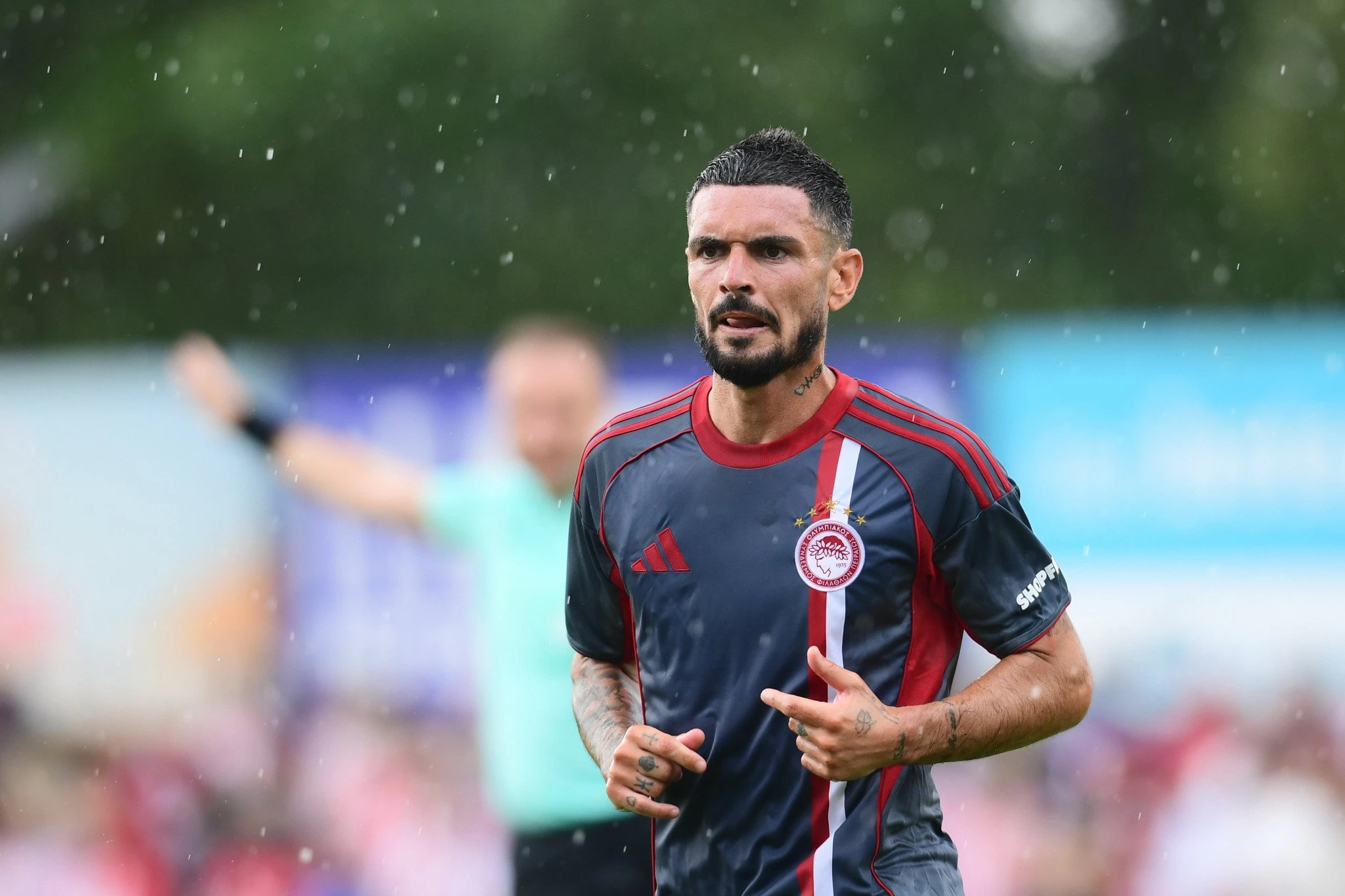 Ο Ρεμί Καμπελά σε φιλικό του Ολυμπιακού / Πηγή: Eurokinissi