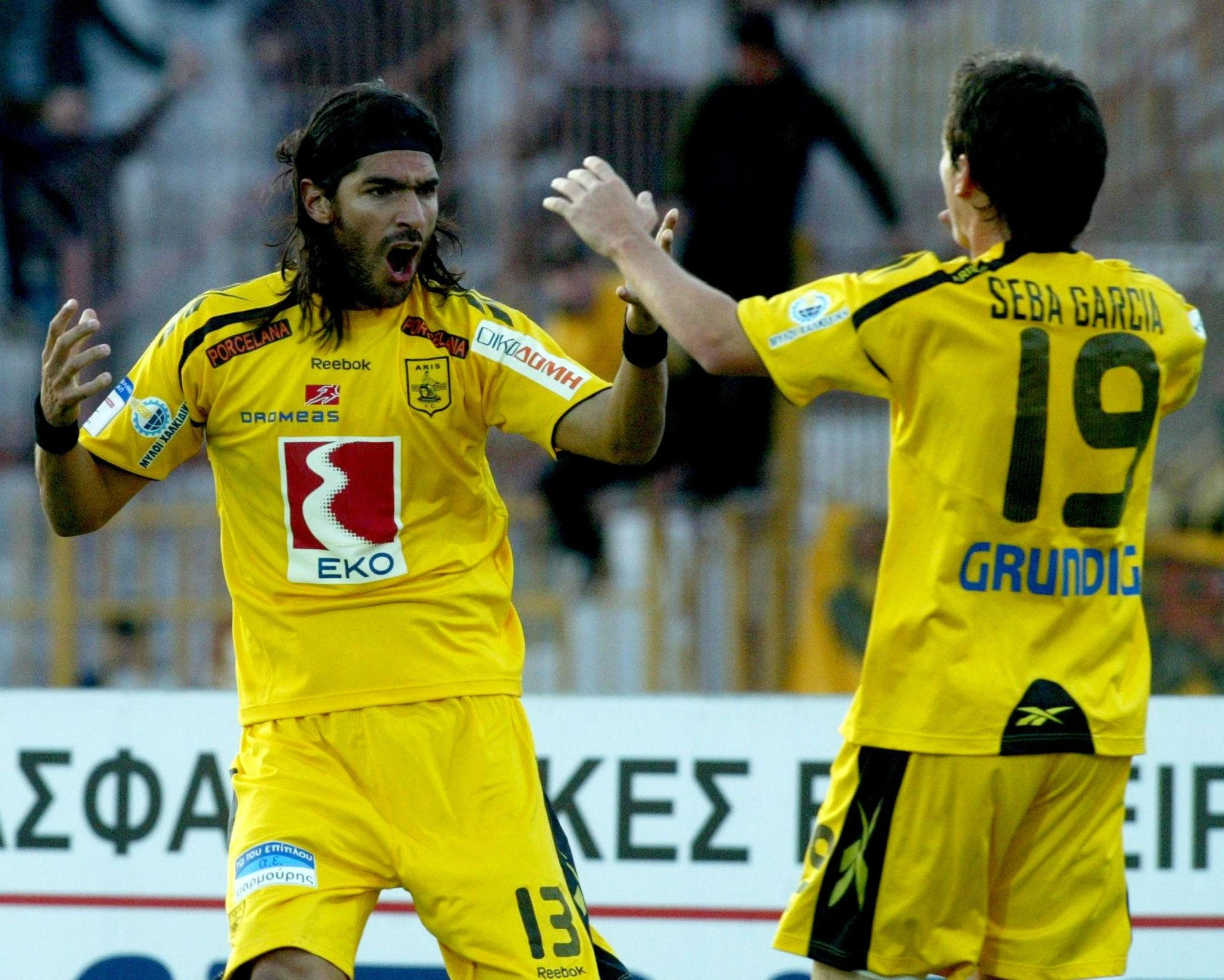 O Σεμπάστιαν Αμπρέου με την φανέλα του Άρη / Πηγή: Eurokinissi