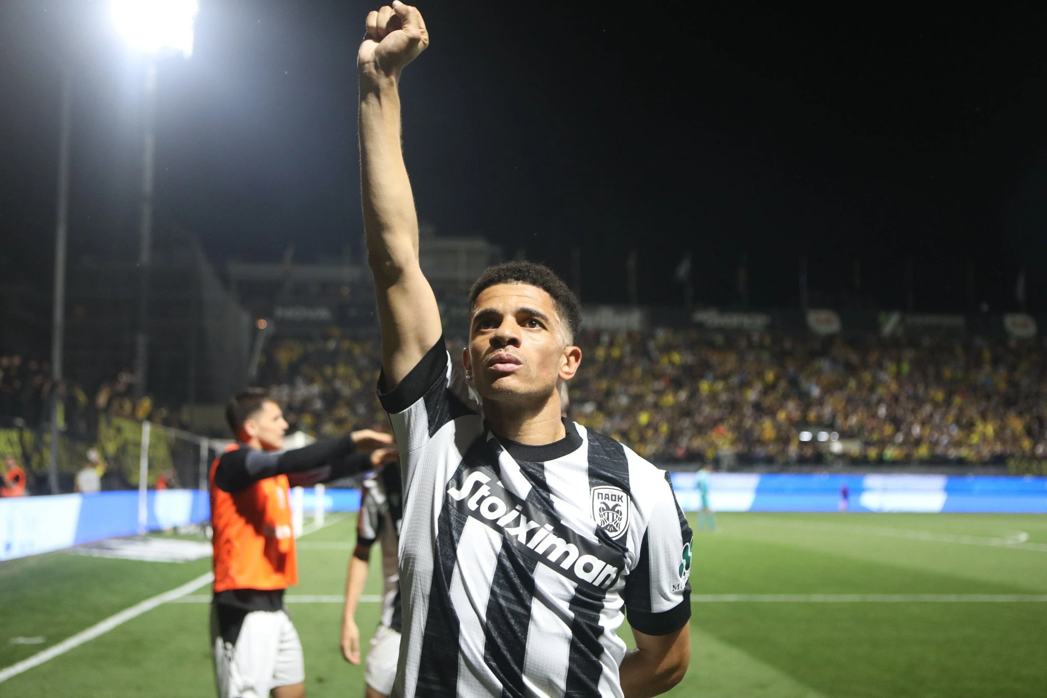 Ο Τάισον πανηγυρίζει το καθοριστικό γκολ του, που χάρισε το πρωτάθλημα στον ΠΑΟΚ το 2024/ Πηγή: Eurokinissi