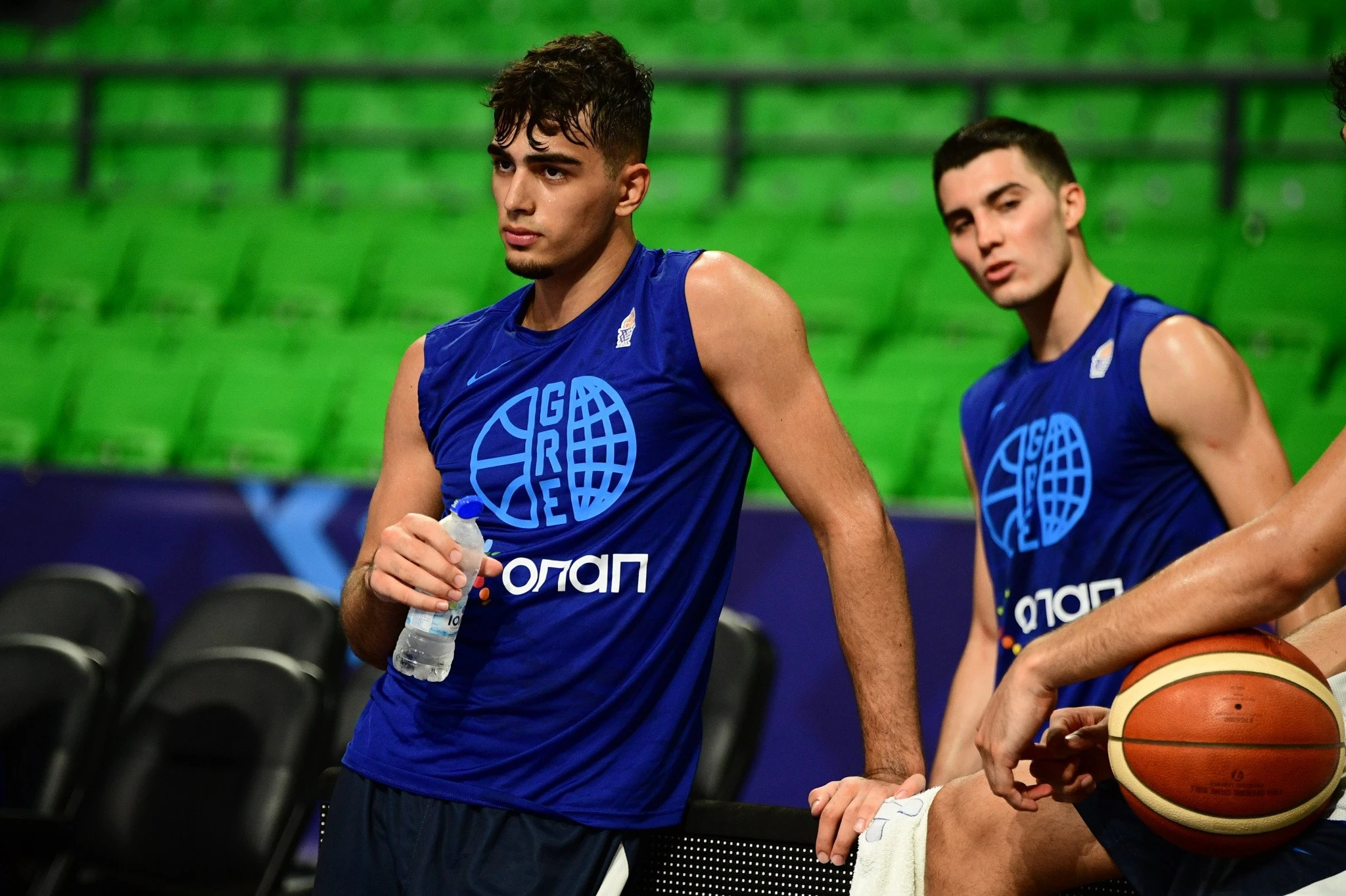 Ο Λευτέρης Λιοτόπολυος στην προπόνηση της Εθνικής - Πηγή: Eurokinissi