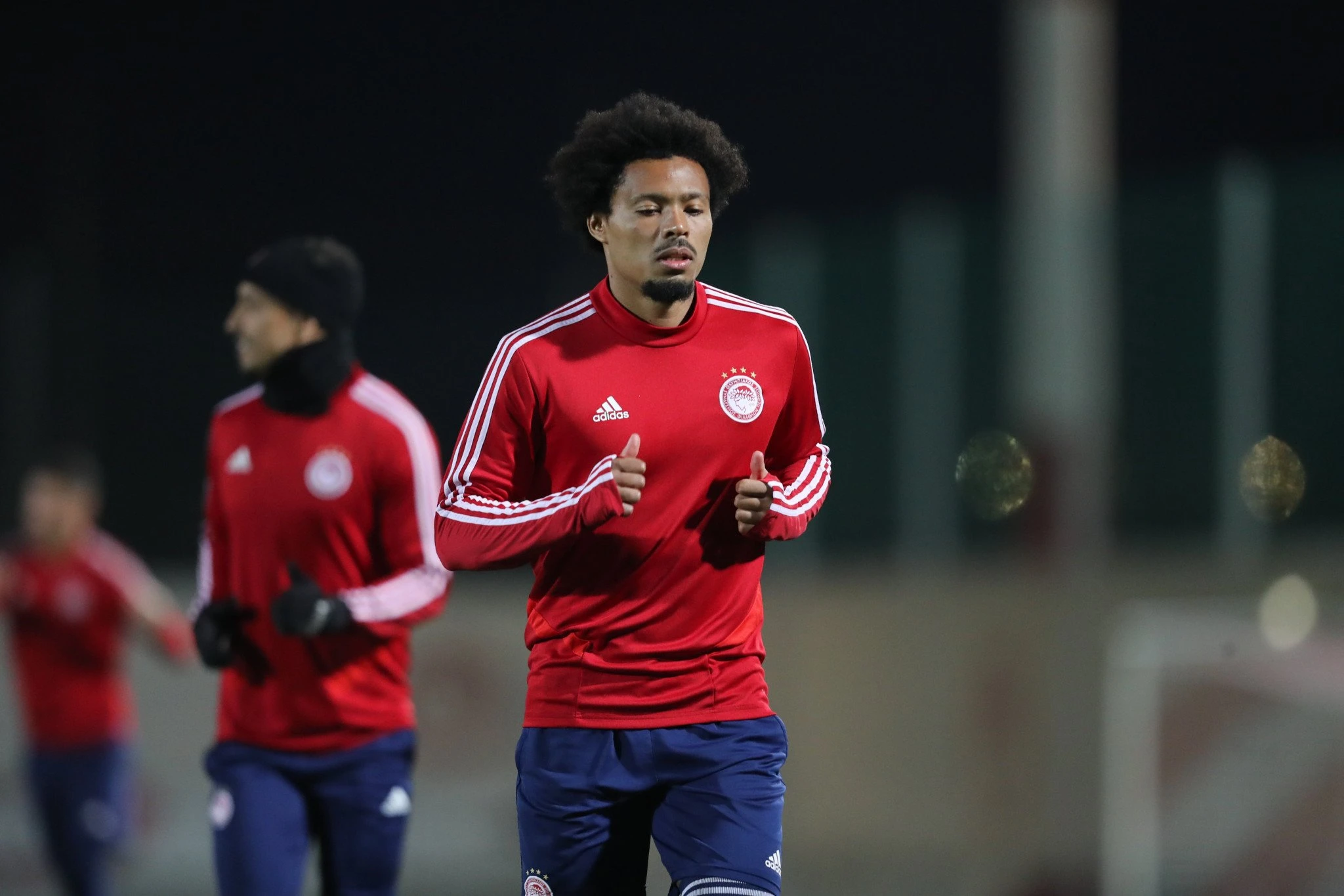 Ο Μπρούνο σε προπόνηση του Ολυμπιακού