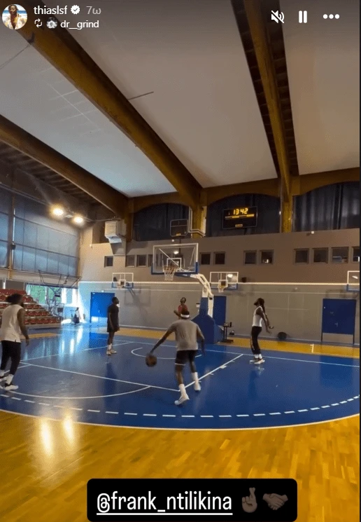 Το στιγμιότυπο της προπόνησης που απαθανάτισε ο Ματίας Λεσόρ / Πηγή: Instagram