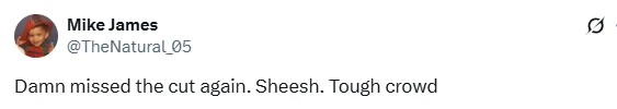 Η ανάρτηση του Μάικ Τζέιμς στο Χ / Πηγή: Screenshot