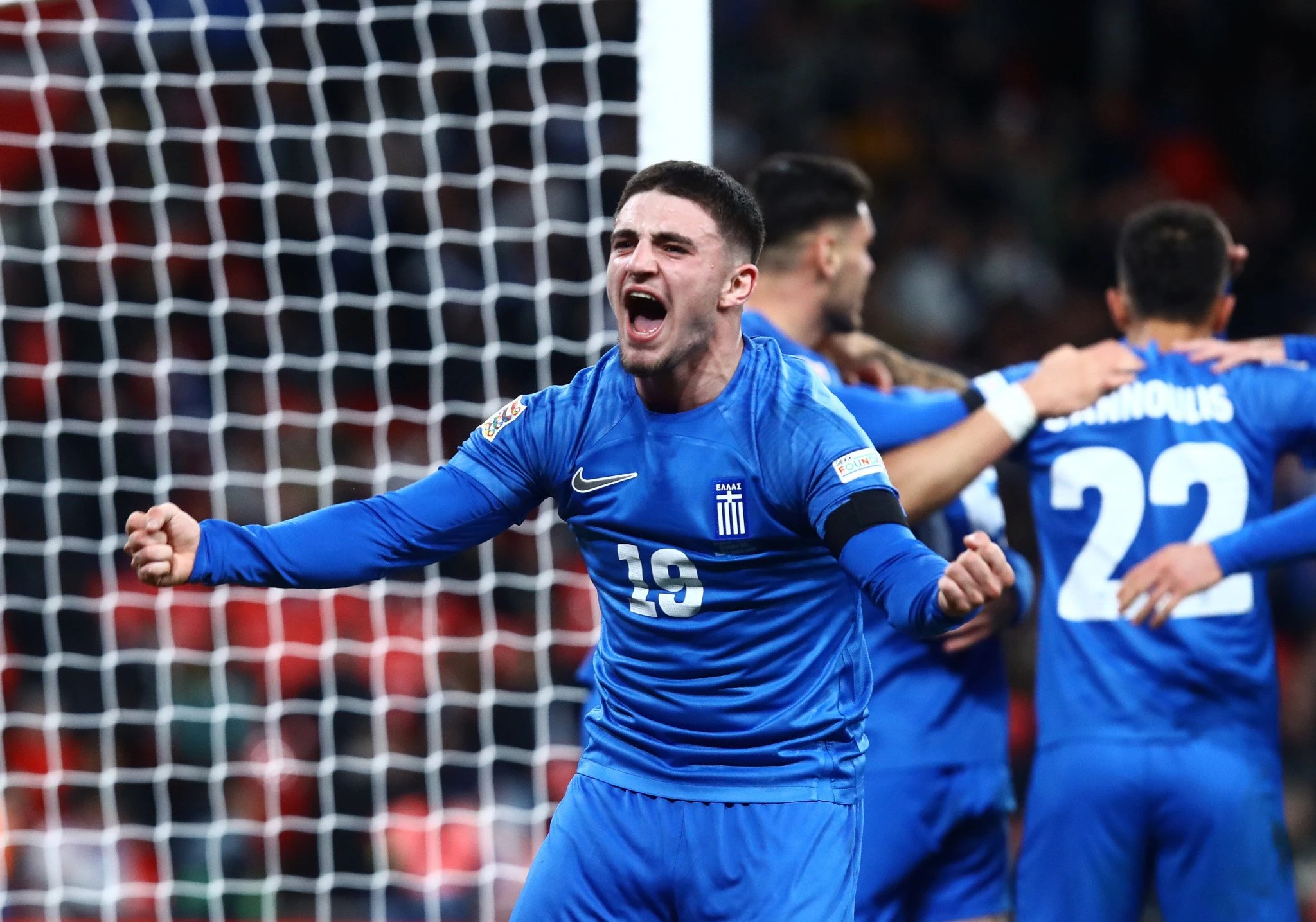 Ο Χρήστος Ζαφείρης με την φανέλα της εθνικής Ελλάδας/Πηγή: Eurokinissi