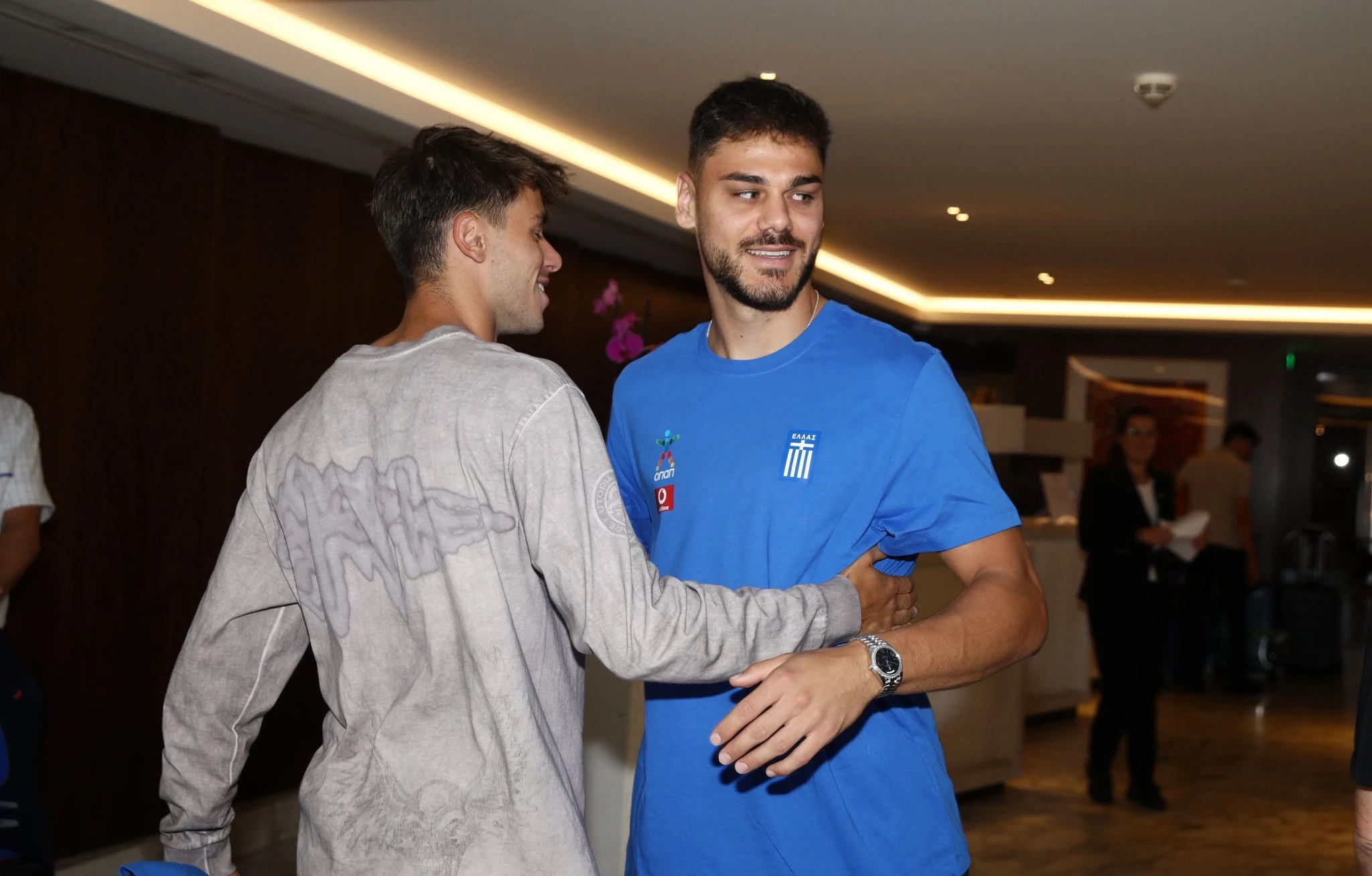 Ο Γιώργος Βαγιαννίδης μαζί με τον Κωνσταντίνο Μαυροπάνο / Πηγή: In Time