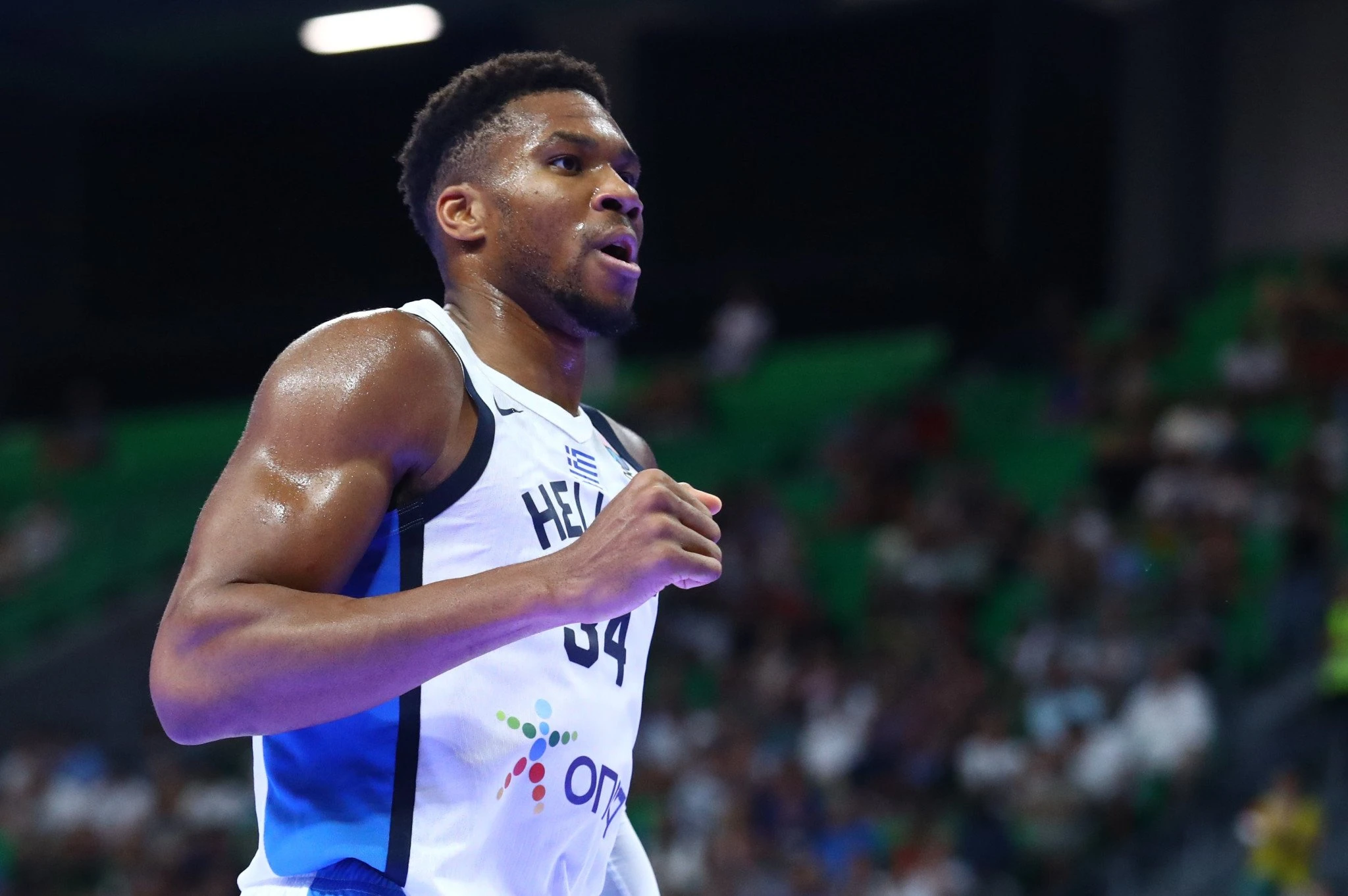 Ο «Greak Freak» εν δράση με την Εθνική μας ομάδα / Πηγή: Eurokinissi