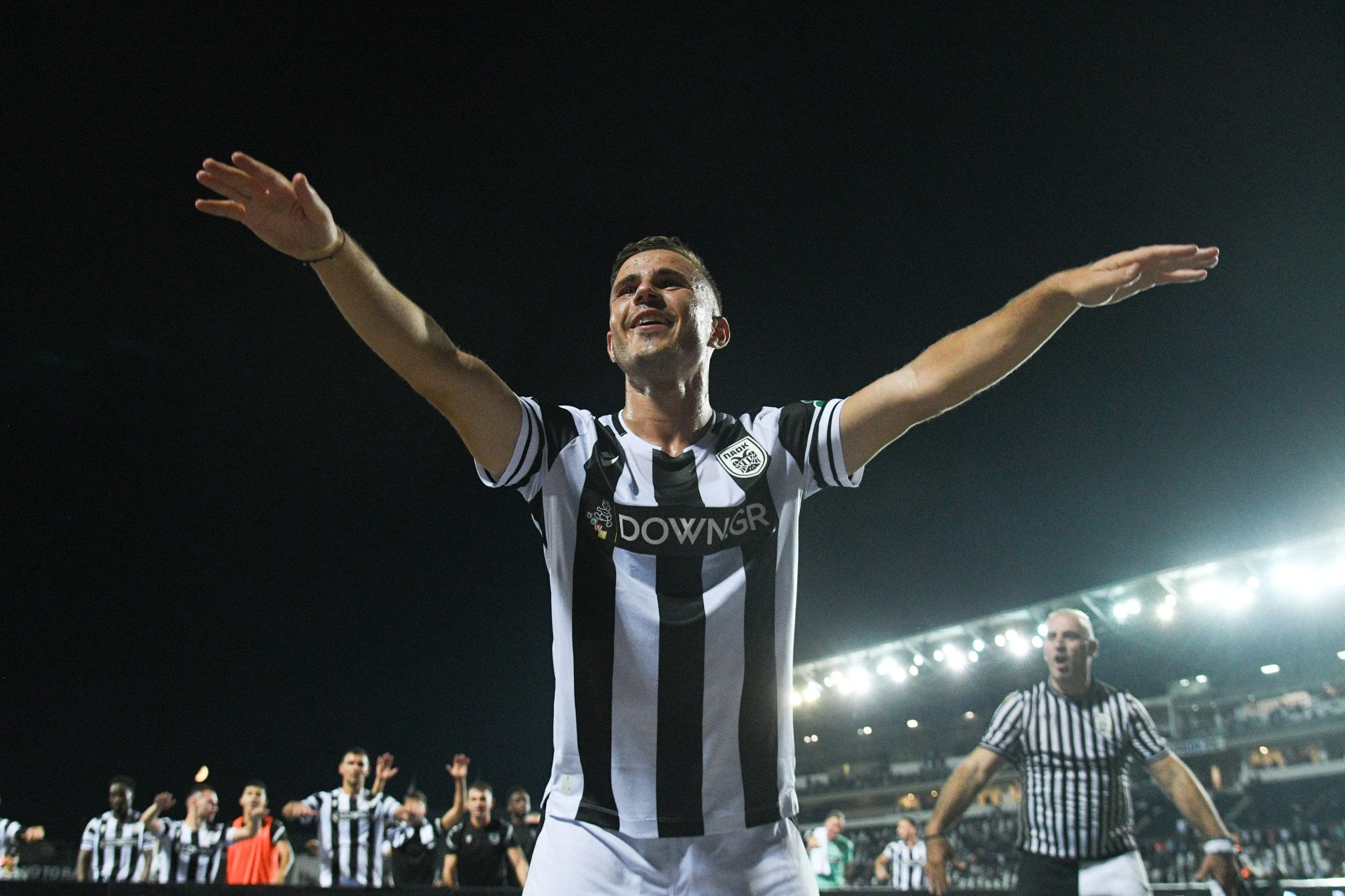 Ο Δημήτρης Πέλκας στον αγώνα του ΠΑΟΚ με τον Ατρόμητο / Πηγή: Eurokinissi