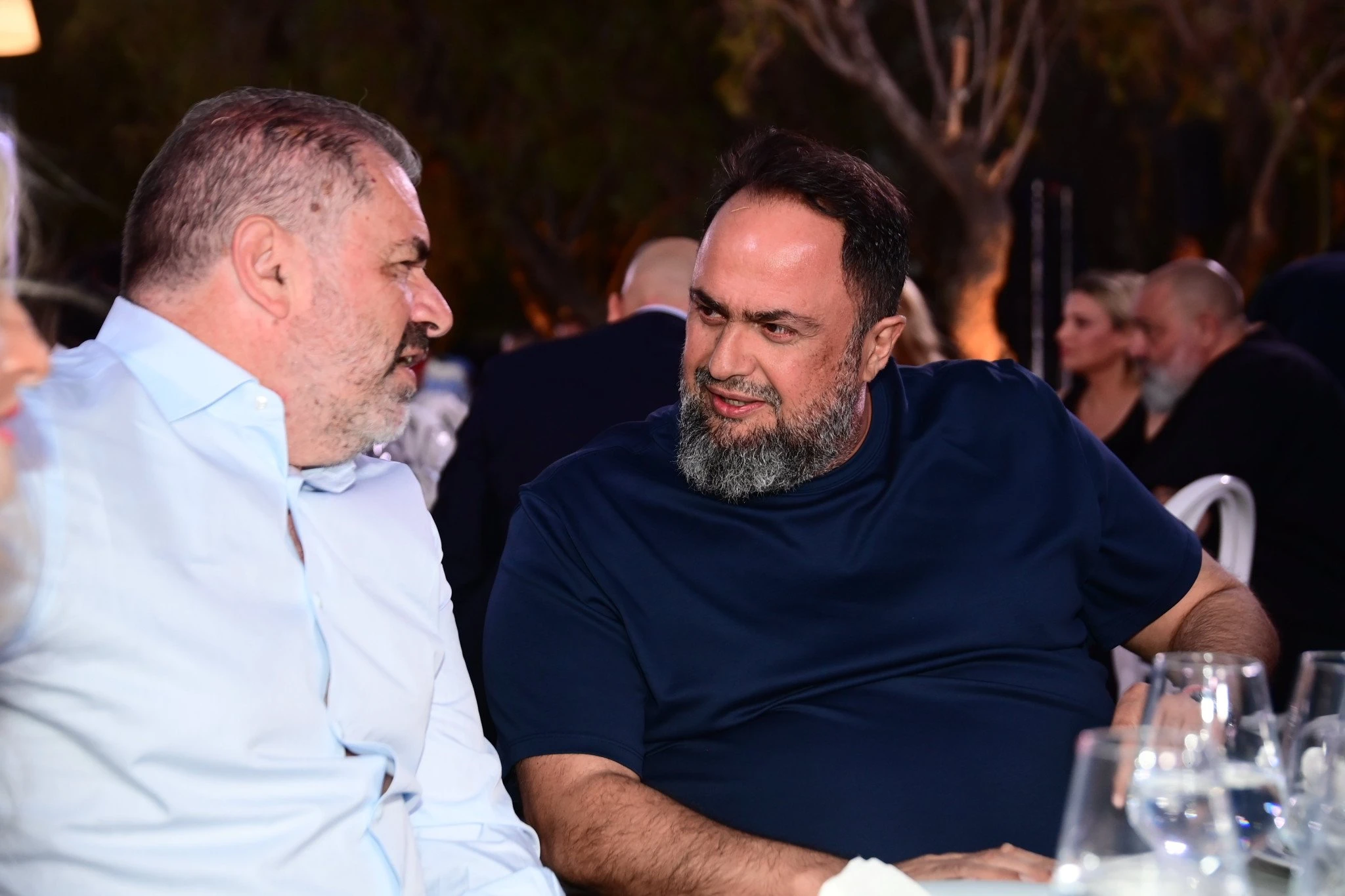 Ο Βαγγέλης Μαρινάκης με τον Άγγελο Ποστέκογλου / Πηγή: Eurokinissi