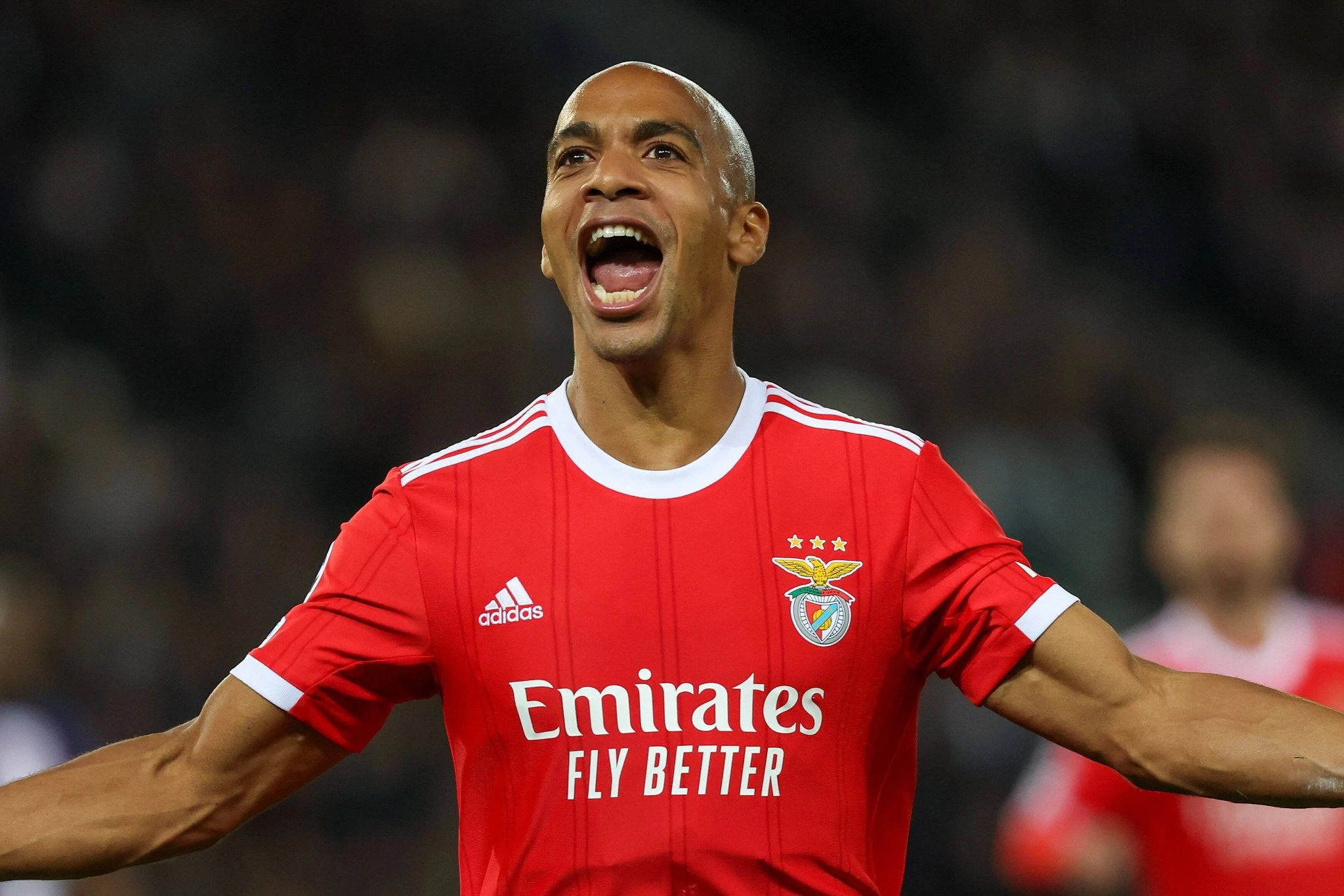 Ο Ζοάο Μάριο πανηγυρίζει με τη Μπενφίκα / Πηγή: Imago