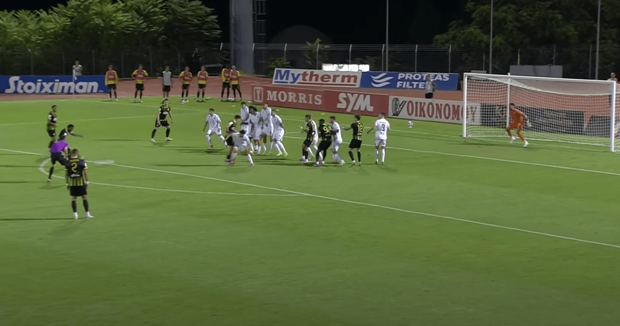 Η οβίδα του Κοϊτά για το 1-0 της ΑΕΚ κόντρα στον Λεβαδειακό