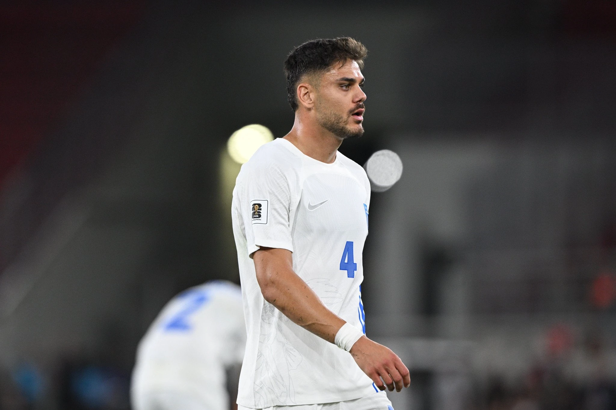 Ο Ντίνος Μαυροπάνος με την εθνική Ελλάδας / Πηγή: Eurokinissi