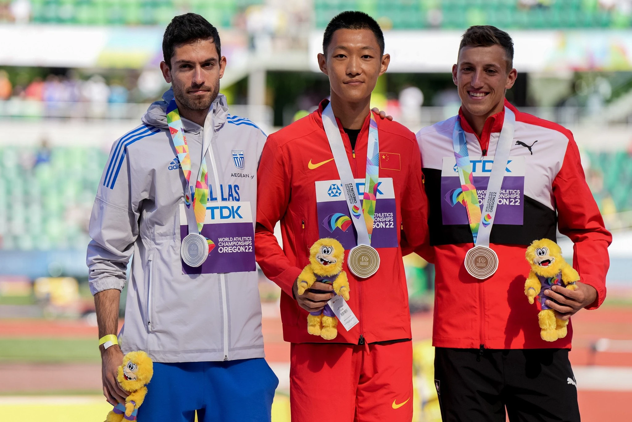Οι Τεντόγλου, Γουάνγκ και Εχάμερ στο παγκόσμιο βάθρο του 2022 - Πηγή: Eurokinissi