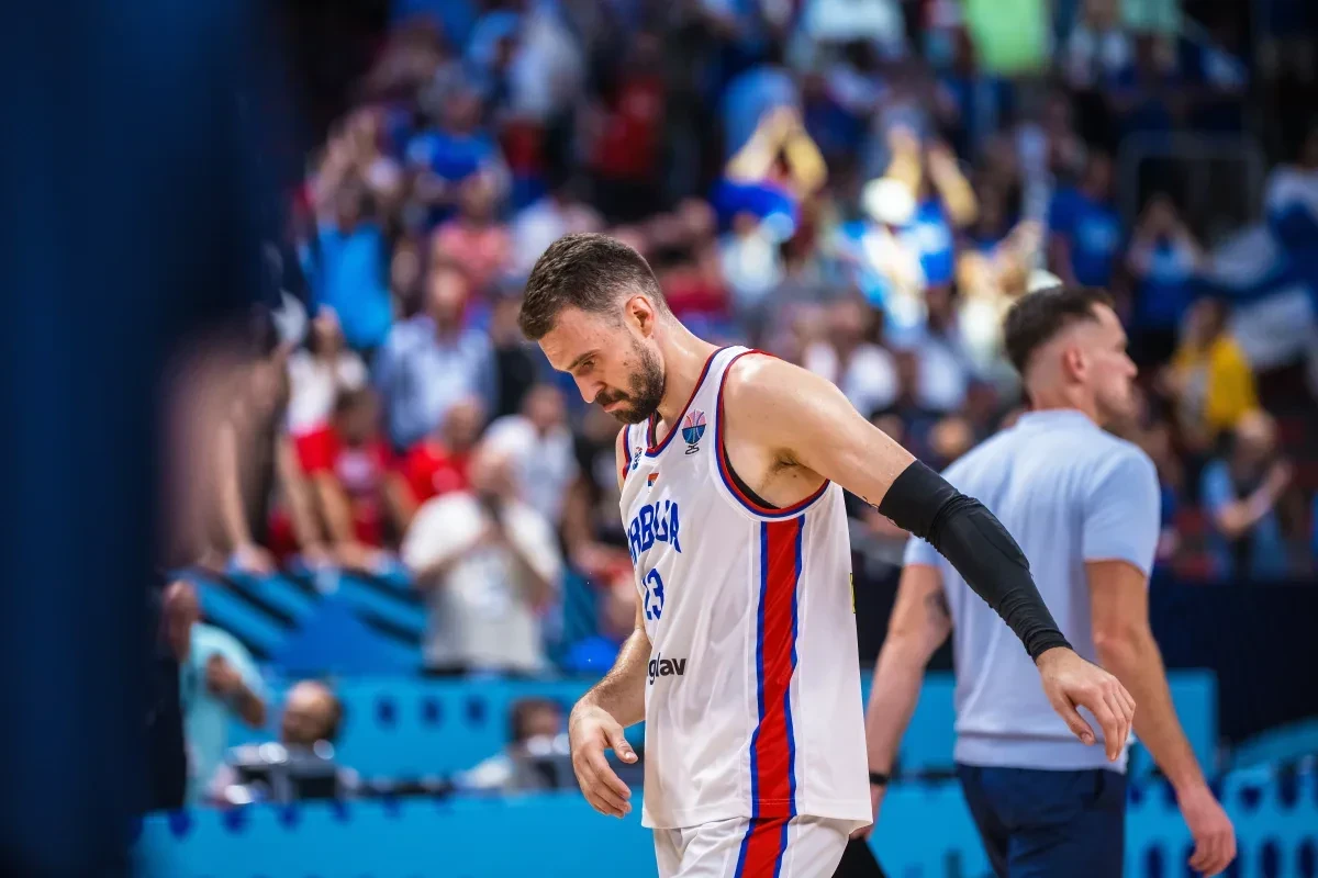 O απογοητευμένος Μάρκο Γκούντουρις, Πηγή: FIBA