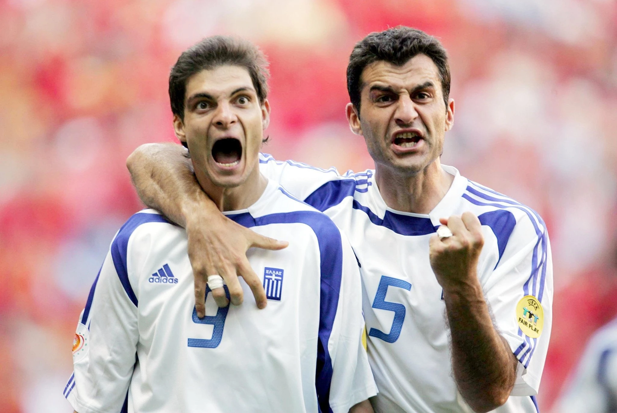 Ο Άγγελος Χαριστέας με τον Τραϊανό Δέλλα / Πηγή: Eurokinissi