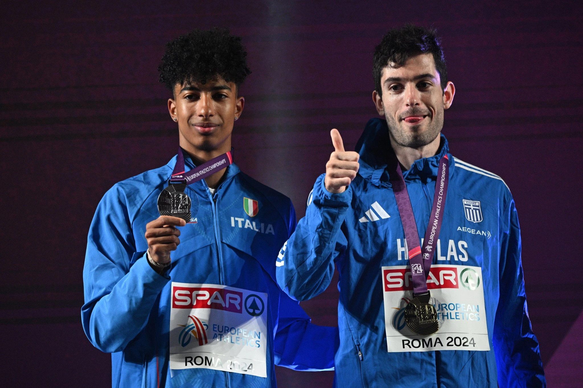 Ο Φουρλάνι και ο Τεντόγλου στο βάθρο στο Ευρωπαϊκό πρωτάθλημα στίβου το 2024