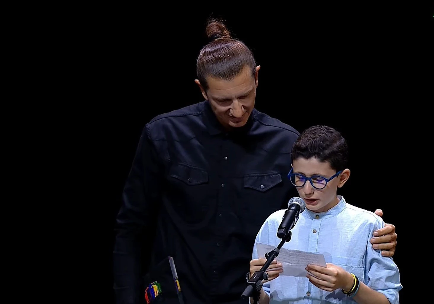 Ο Μιχαήλ Πάνου στη βράβευσή του στη 44η γιορτή του ΠΣΑΠΠ / Πηγή: Eurokinissi