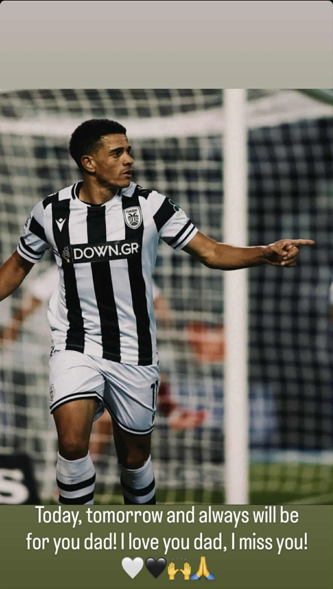 To story του Τάισον / Πηγή: Printscreen (Instagram @taisonfreda7)