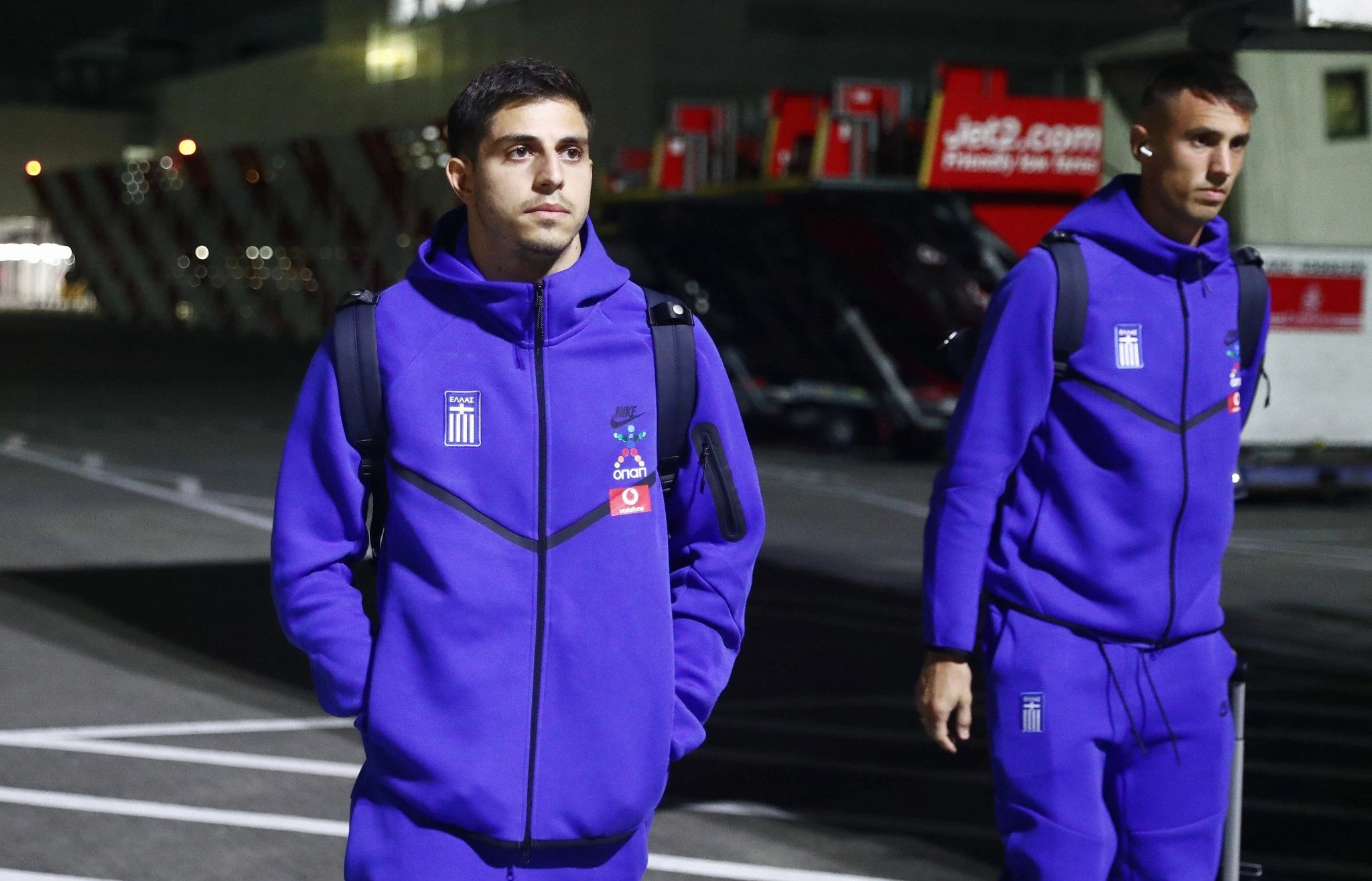 Η Εθνική Ελλάδας έφτασε στη Γλασκώβη / Πηγή: Intime