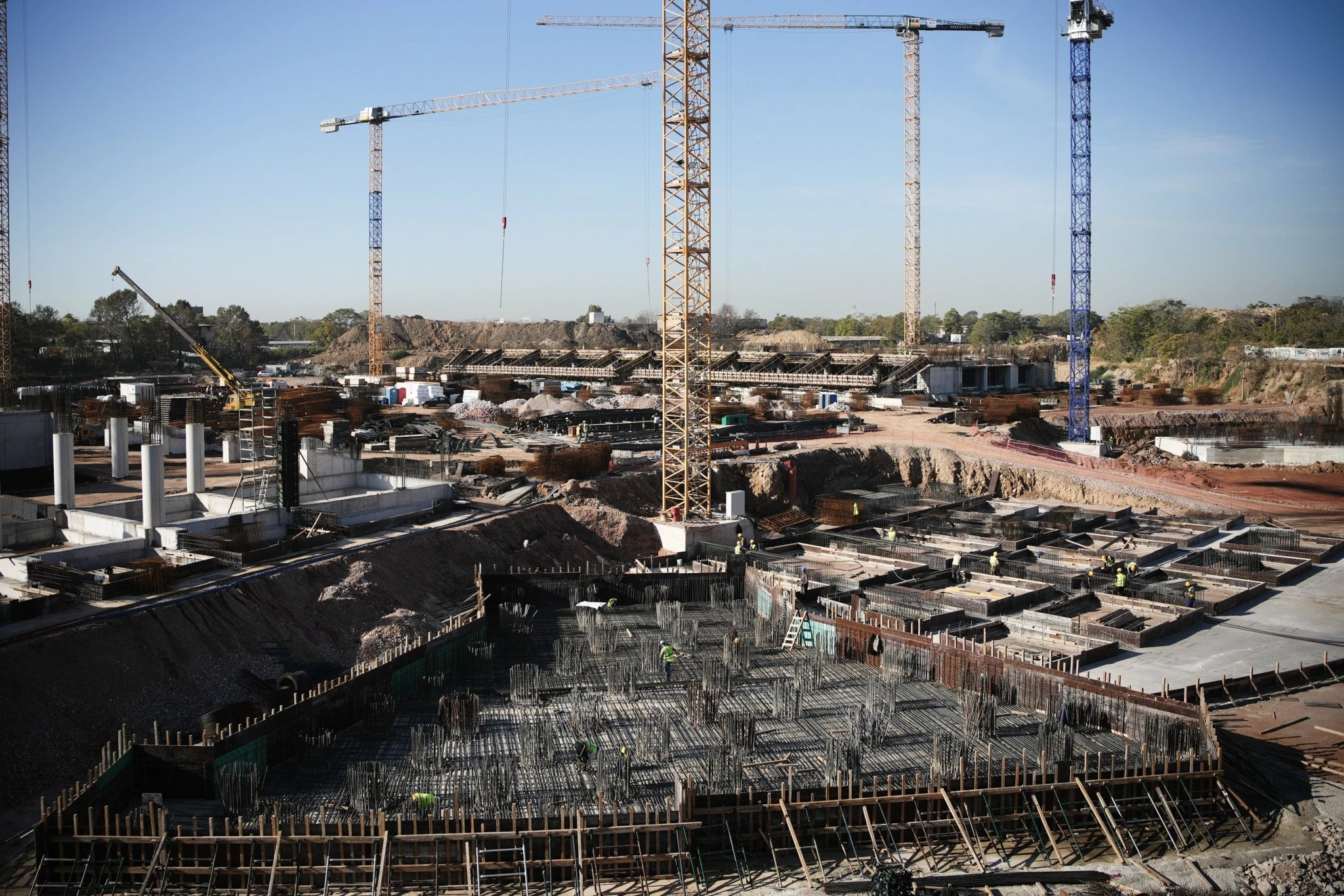 Η πρόοδος των έργων στο ποδοσφαιρικό γήπεδο του Παναθηναϊκού στην περιοχή του Βοτανικού - ΠΗΓΗ: Δελτίο Τύπου Δήμου Αθηναίων