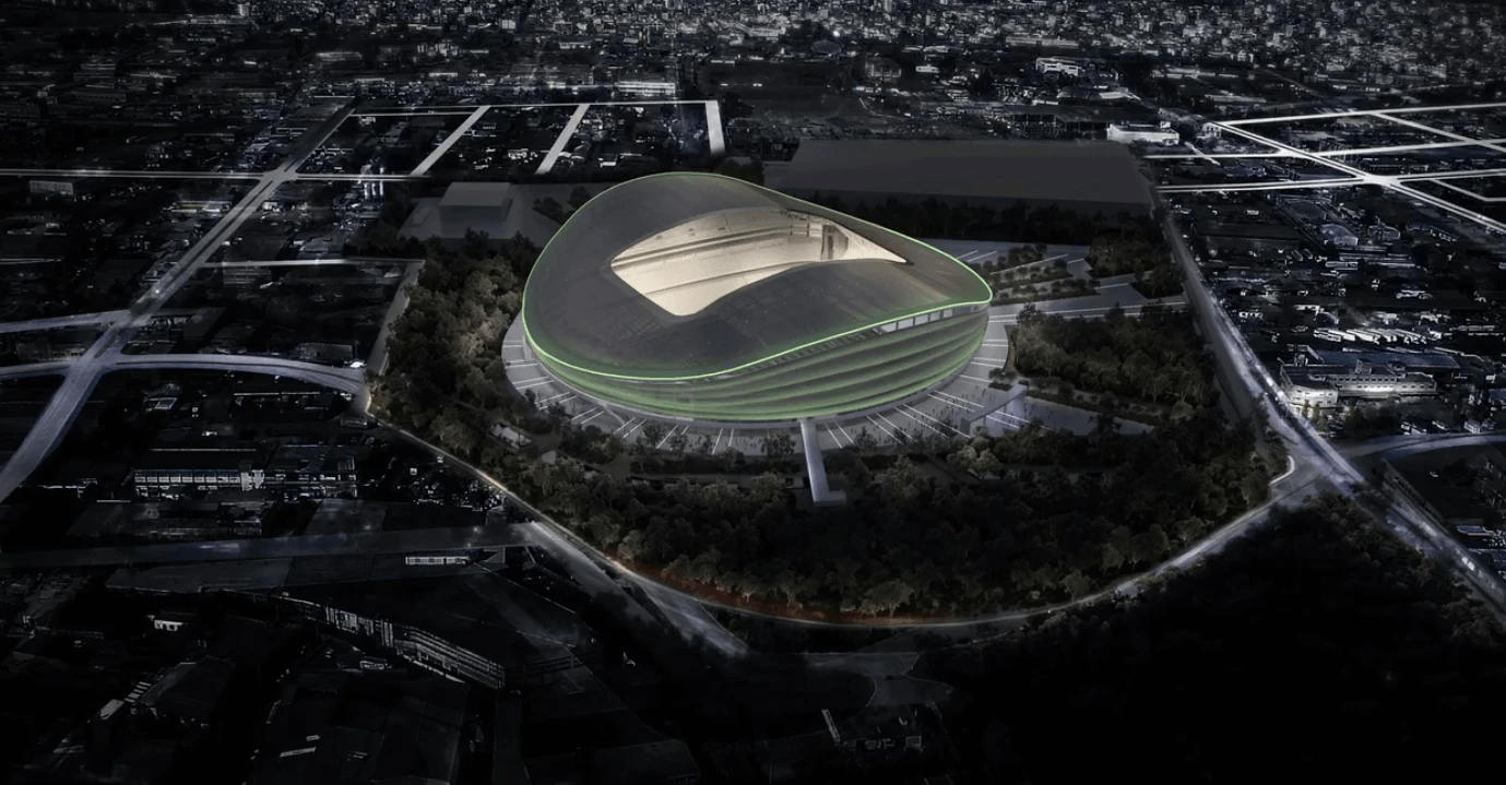 Τα διαφορετικά επίπεδα φωτοσμού στο νέο γήπεδο του Παναθηναϊκού στον Βοτανικό - Screenshot