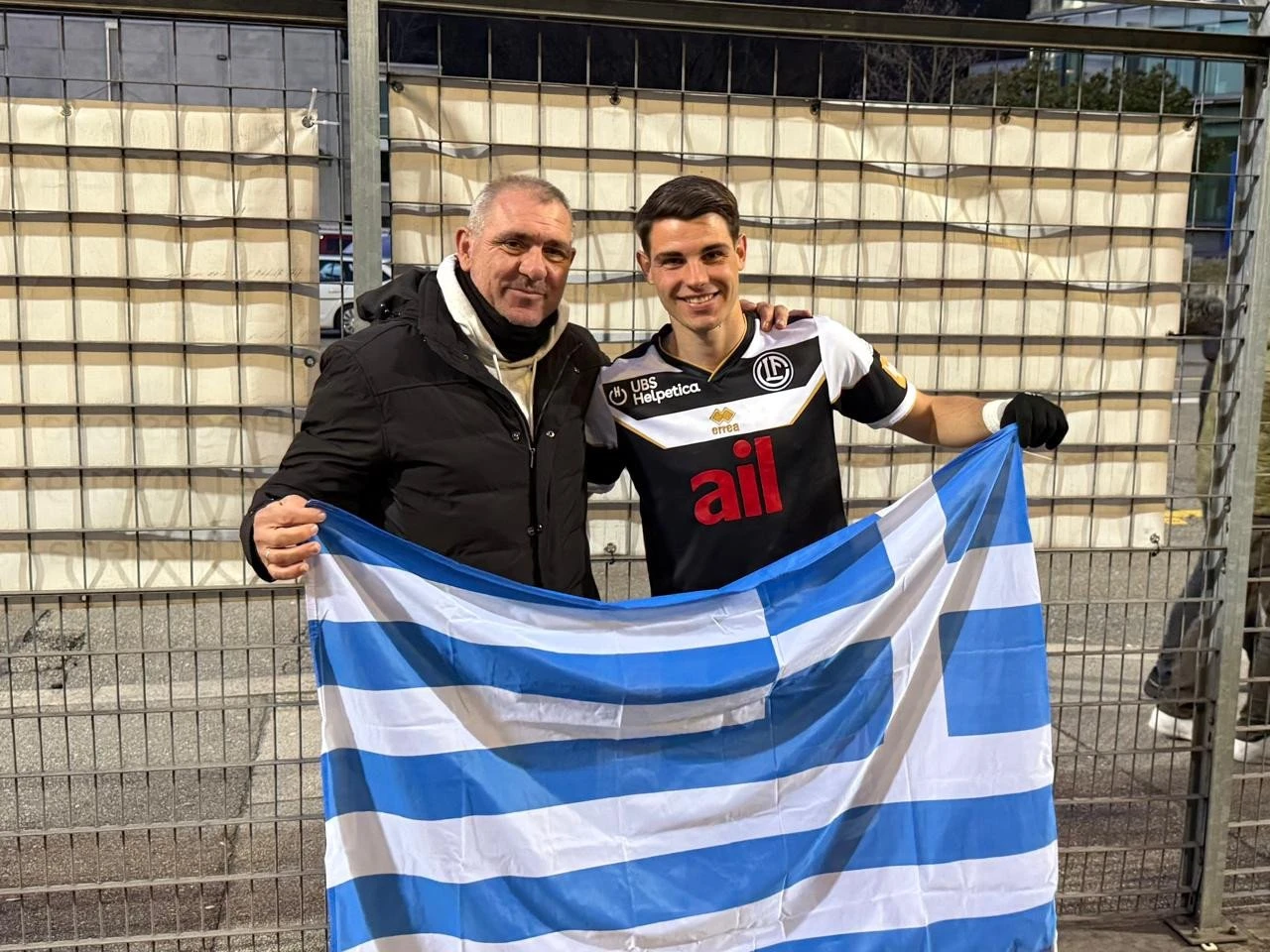 Ο Γιώργος Κούτσιας με τον πατέρα του / Athletiko