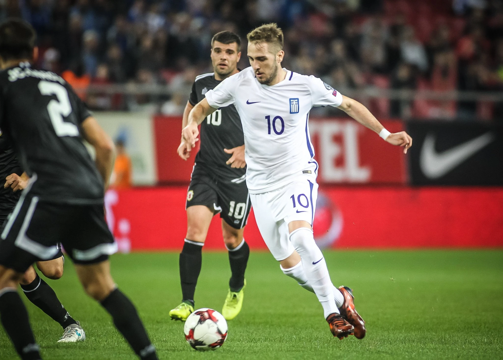 Ο Κώστας Φορτούνης κόντρα στο Γιβραλτάρ για τα προκριματικά του Μουντιάλ 2018 / Πηγή: Eurokinissi