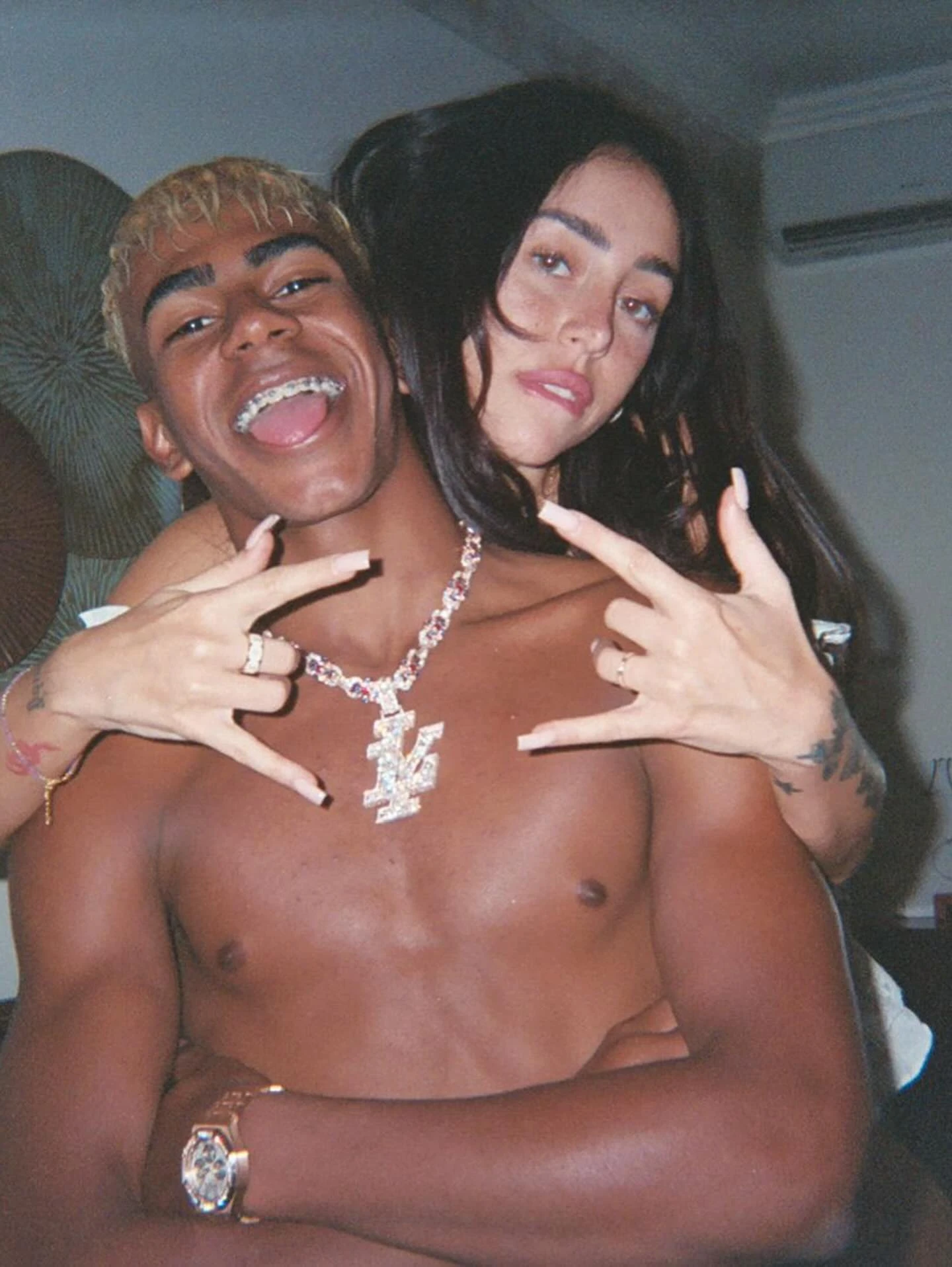 Ο Λαμίν Γιαμάλ μαζί με τη Νίκι Νικόλ / Πηγή: Instagram @lamineyamal