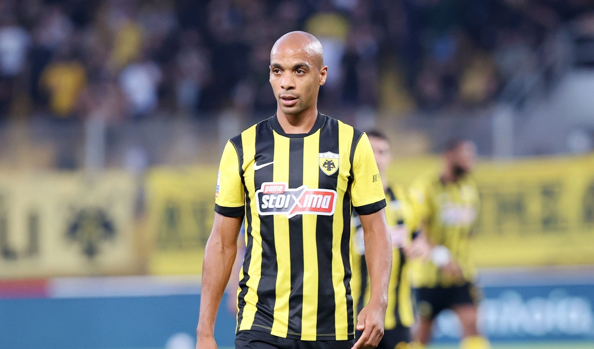 O Ζοάο Μάριο σε αγώνα της ΑΕΚ / Πηγή: Intime