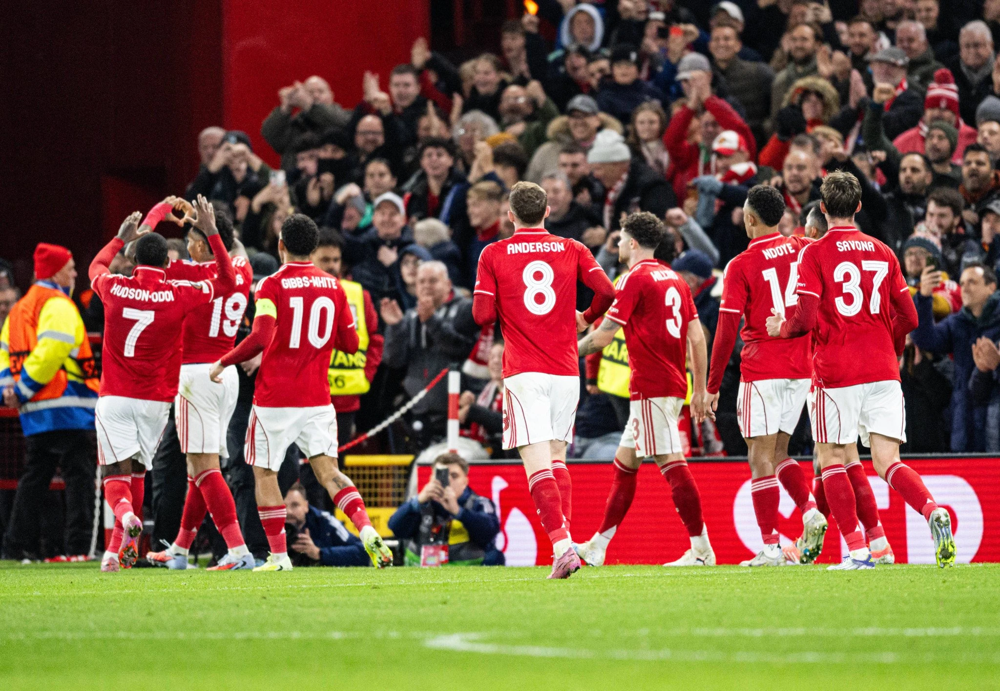 Οι παίκτες της Νότιγχαμ Φόρεστ / Πηγή: Imago