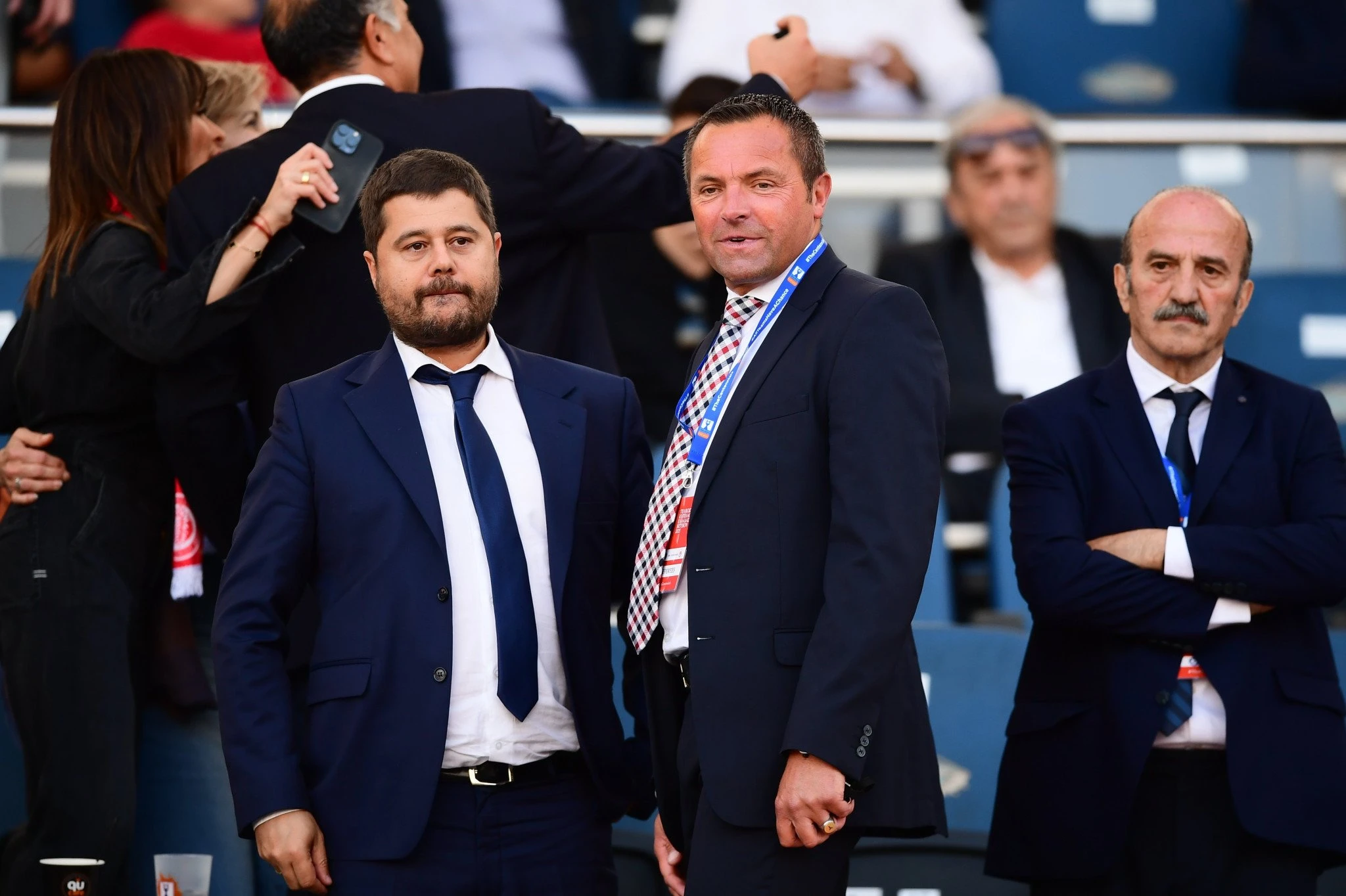 Ο Στεφάν Λανουά και ο Μάκης Γκαγκάτσης /Πηγή: Eurokinissi