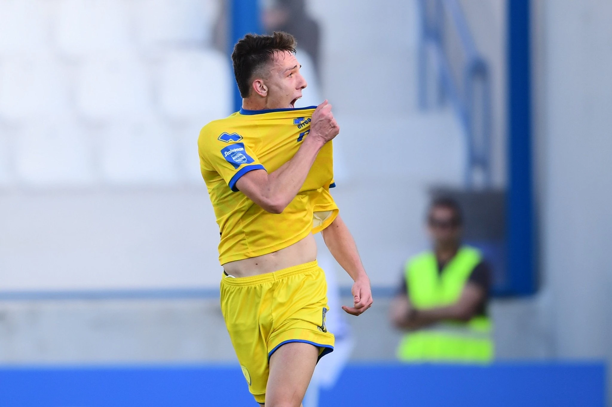 Ο Σωτήρης Κοντούρης πανηγυρίζει το πρώτο του γκολ με τον Παναιτωλικό / Πηγή: Eurokinissi