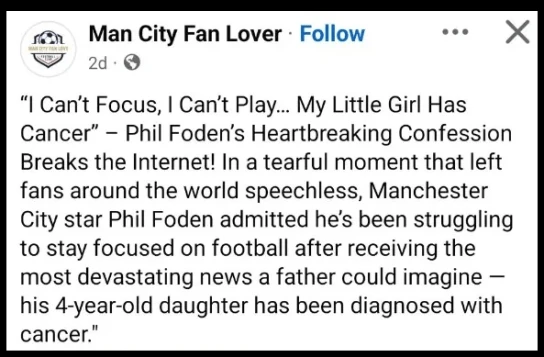 Η ανάρτηση στα social media για το παιδί του Φόντεν