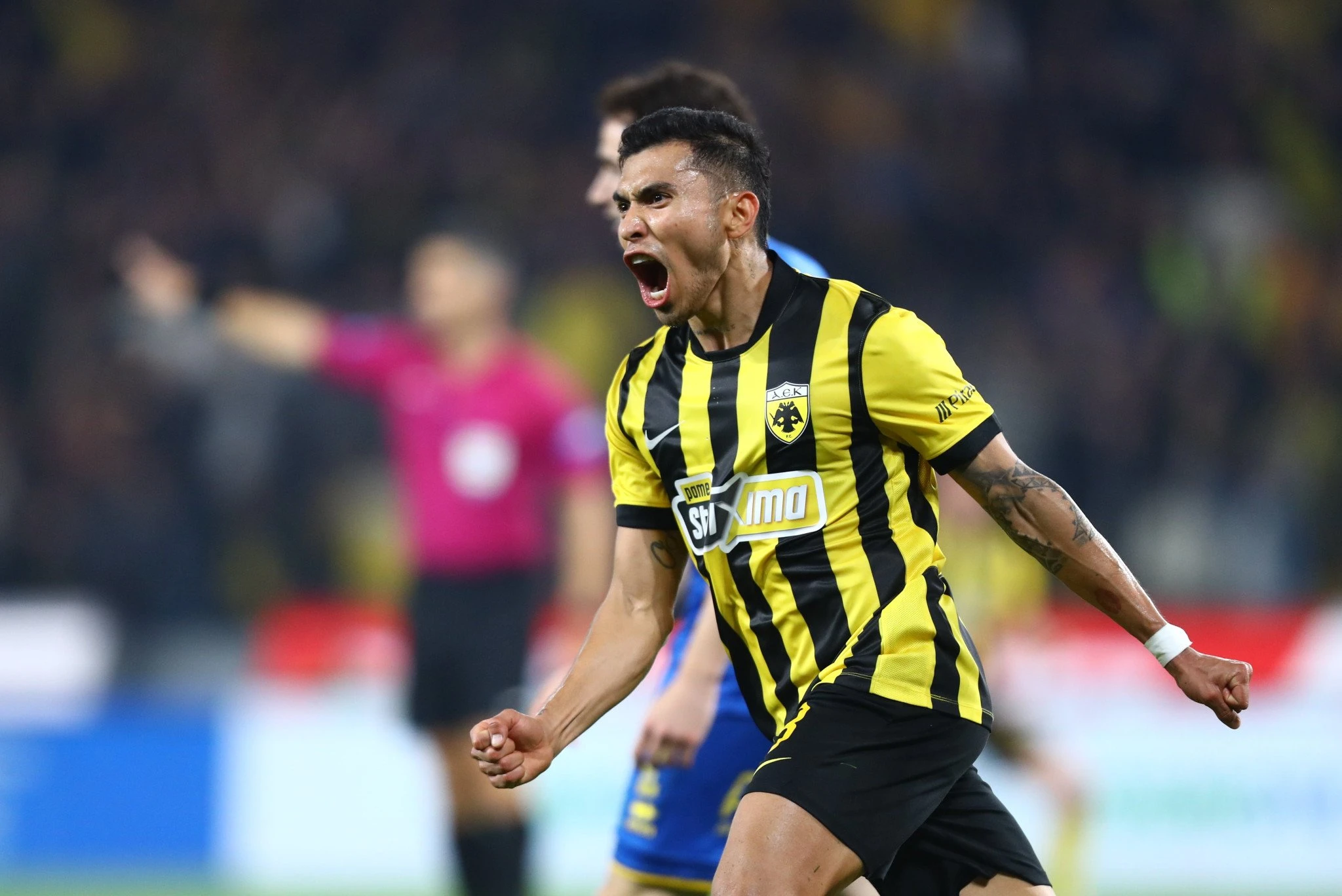 Ο Ορμπελίν Πινέδα πανηγυρίζει / Πηγή: Eurokinissi