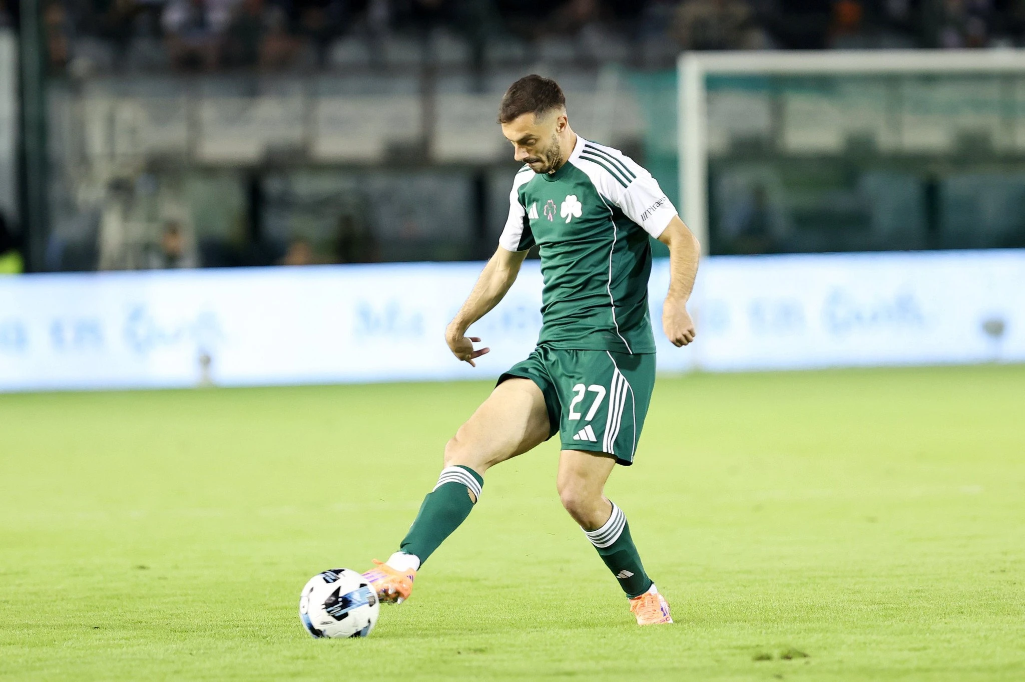 Ο Γιάννης Κώτσιρας σε στιγμιότυπο από τον αγώνα του Παναθηναϊκού με τον Αστέρα AKTOR - ΠΗΓΗ: ΙΝΤΙΜΕ