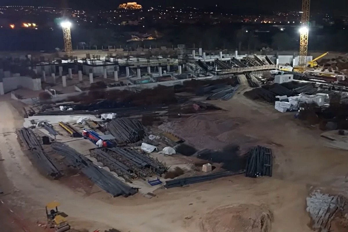 Στιγμιότυπο από το βίντεο με τις εργασίες στον Βοτανικό / Πηγή: Printscreen