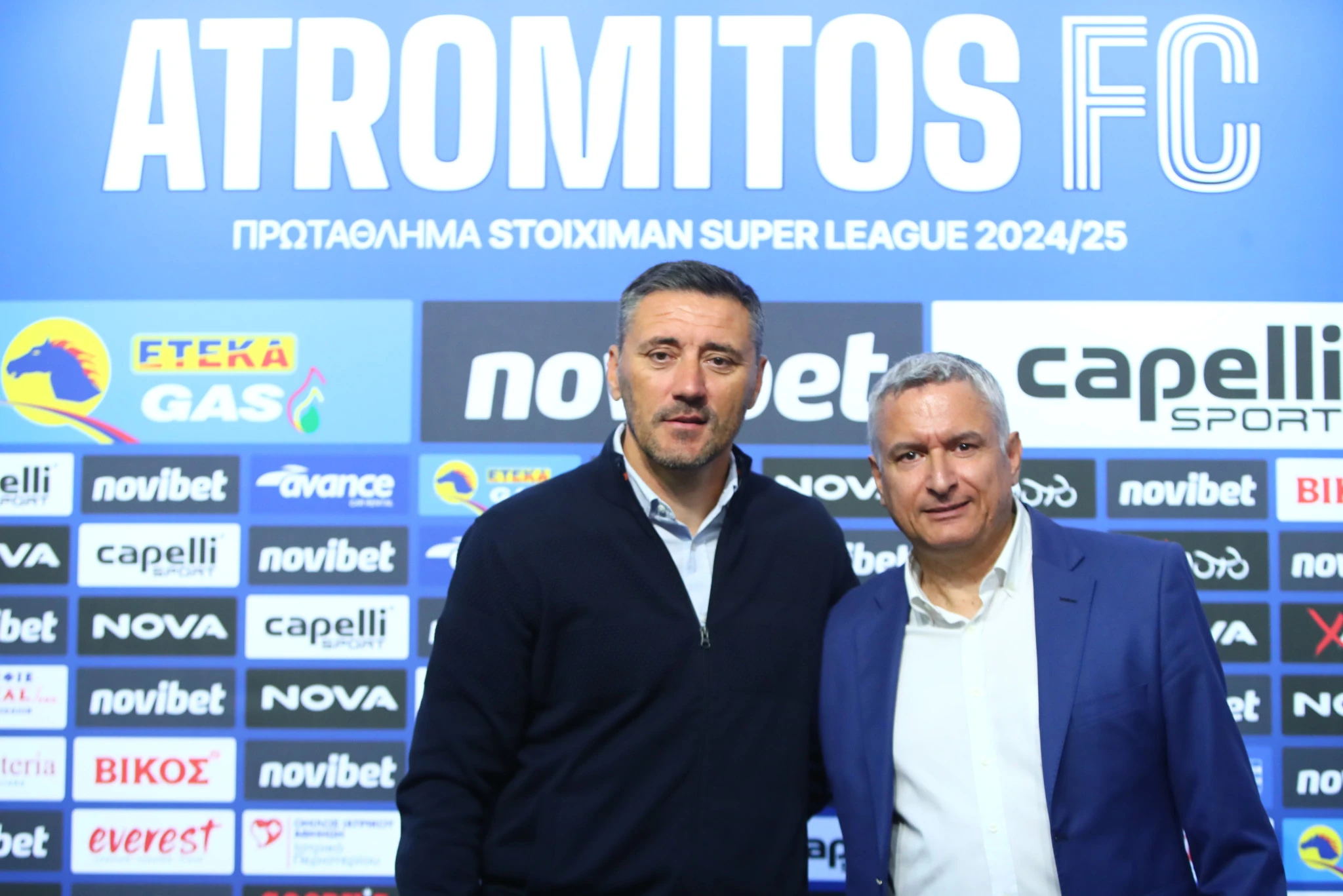 Ο&nbsp;Ντούσαν Κέρκεζ και ο Γιώργος Σπανός / Πηγή:&nbsp;Eurokinissi