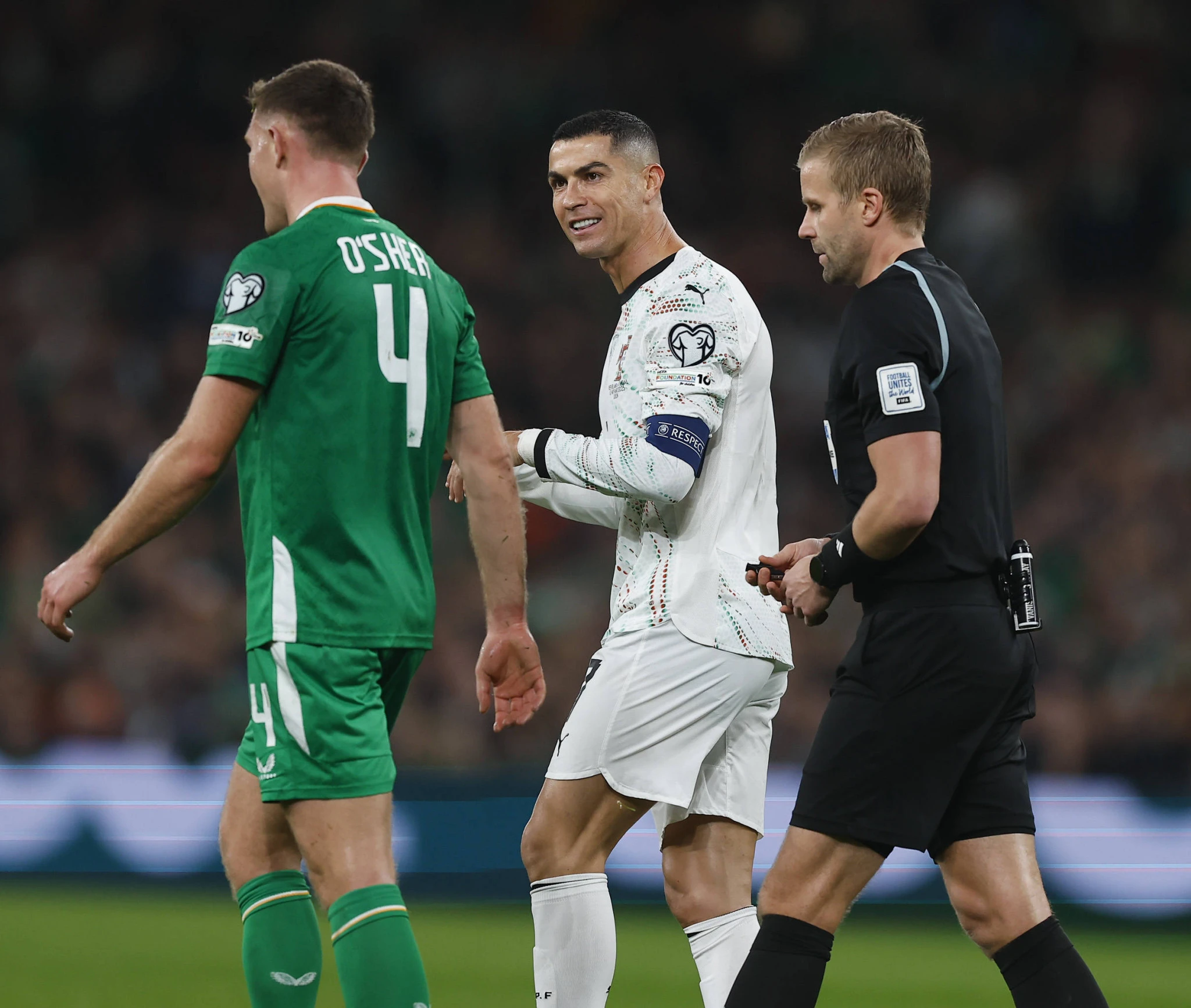 Ο Κριστιάνο Ρονάλντο μετά την αποβολή του / Πηγή: Imago