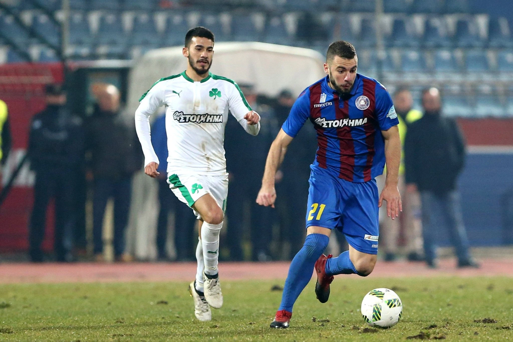 Ο Κυριάκος Ανδρεόπουλος σε αγώνα της Κέρκυρας κόντρα στον Παναθηναϊκό/Eurokinissi