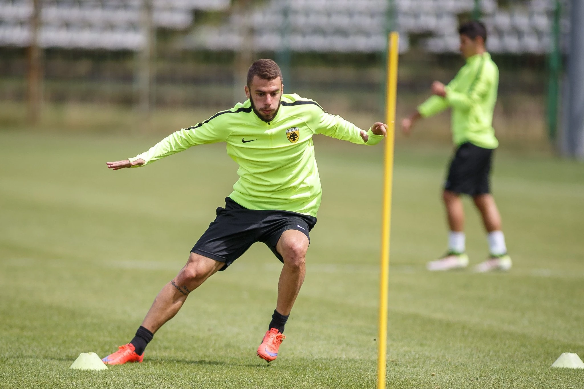 Ο Κυριάκος Ανδρεόπουλος όταν αγωνιζόταν στην ΑΕΚ/Eurokinissi