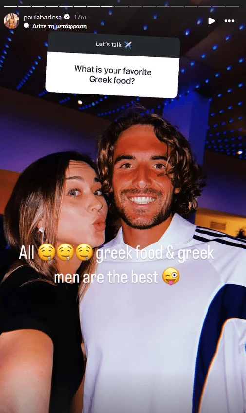 Printscreen από την δημοσίευση της Badosa στο Instagram