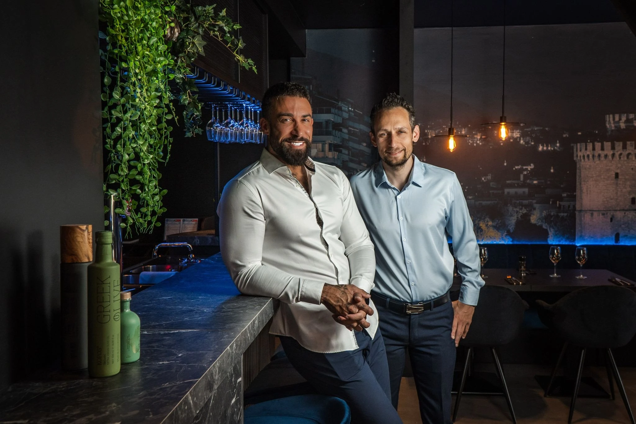 Οι ιδιοκτήτες του «The Greek»,&nbsp;Γιώργος και Φαμπρίτσιο Τζιναρίδης